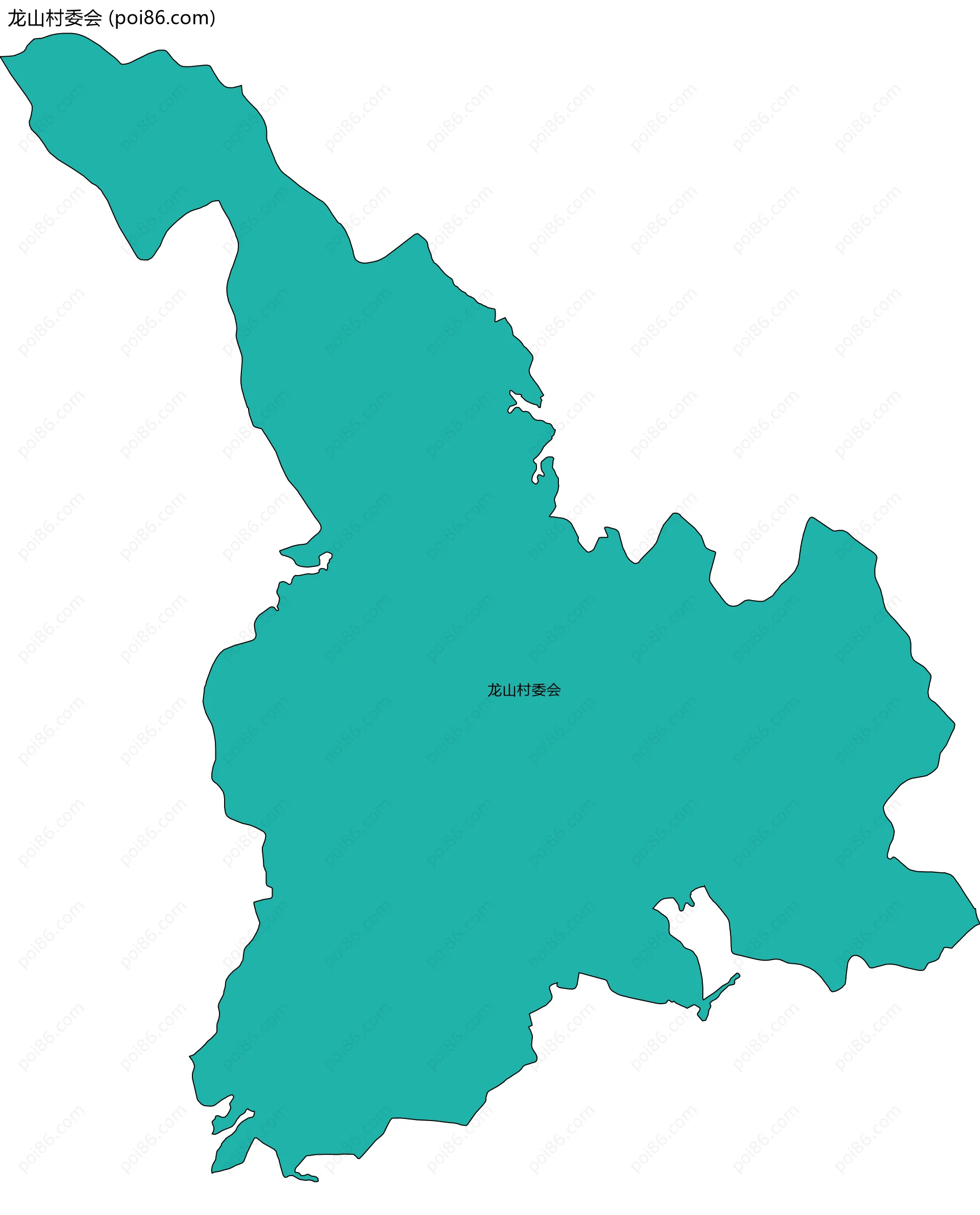 龙山村委会边界地图