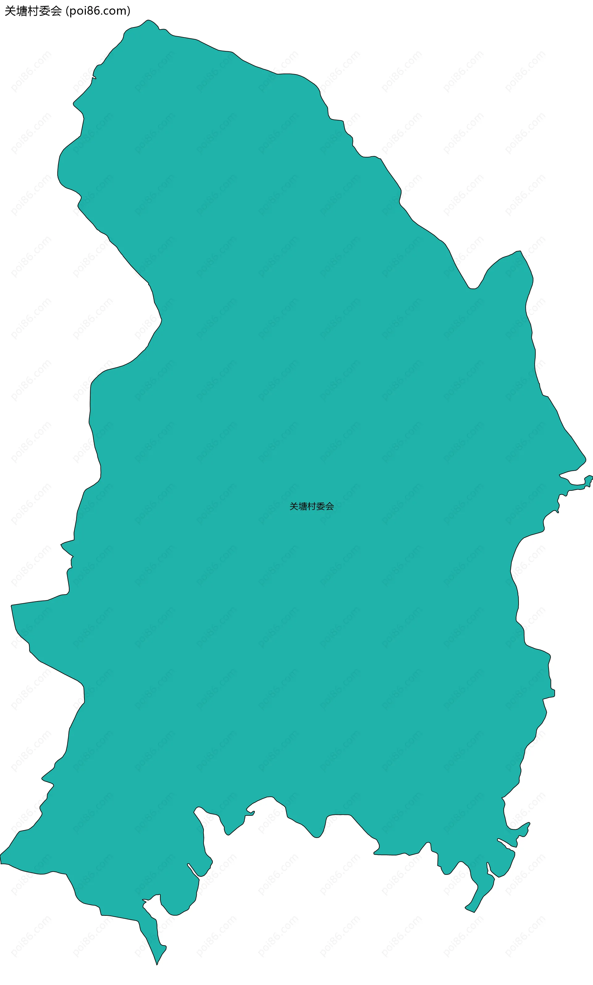 关塘村委会边界地图