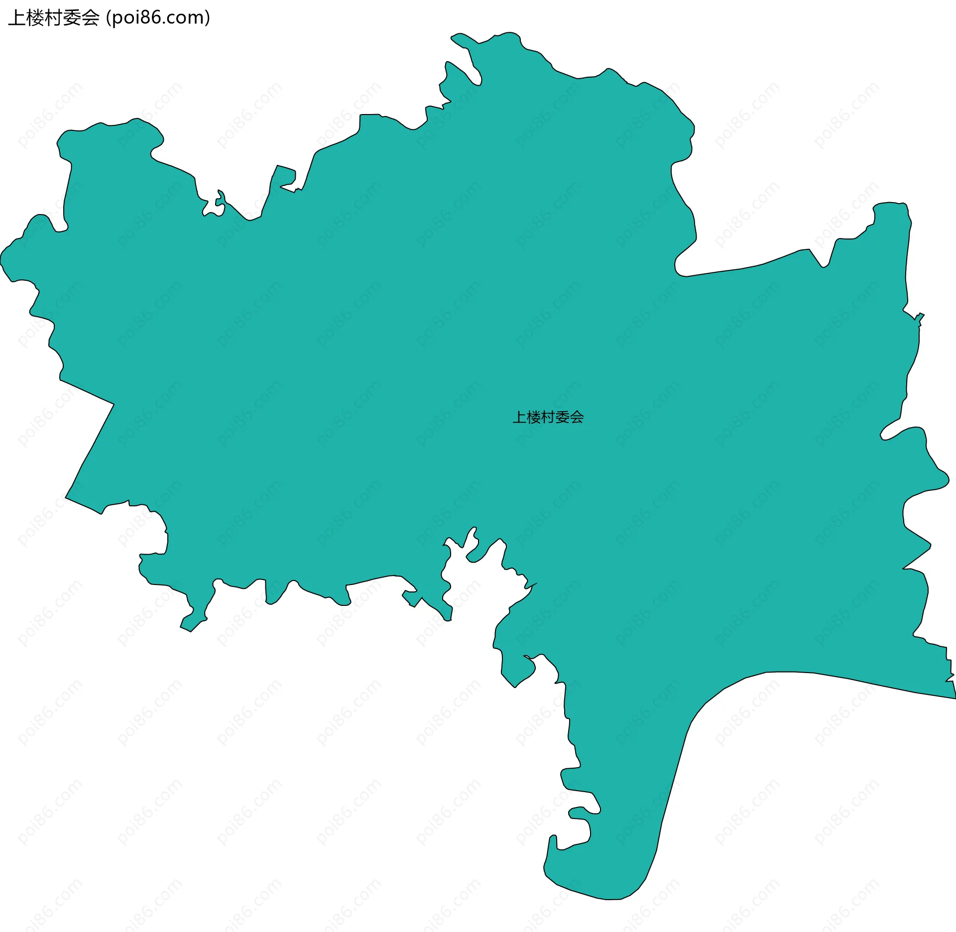 上楼村委会边界地图