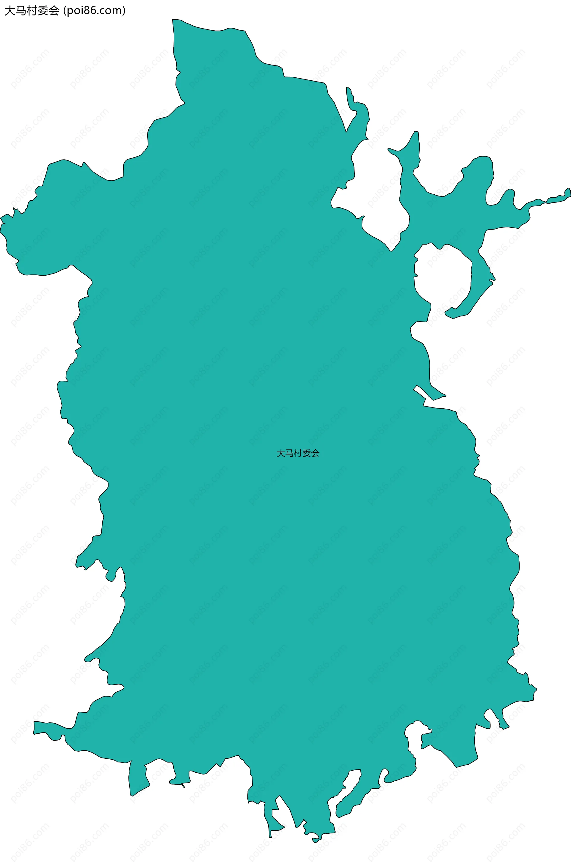 大马村委会边界地图