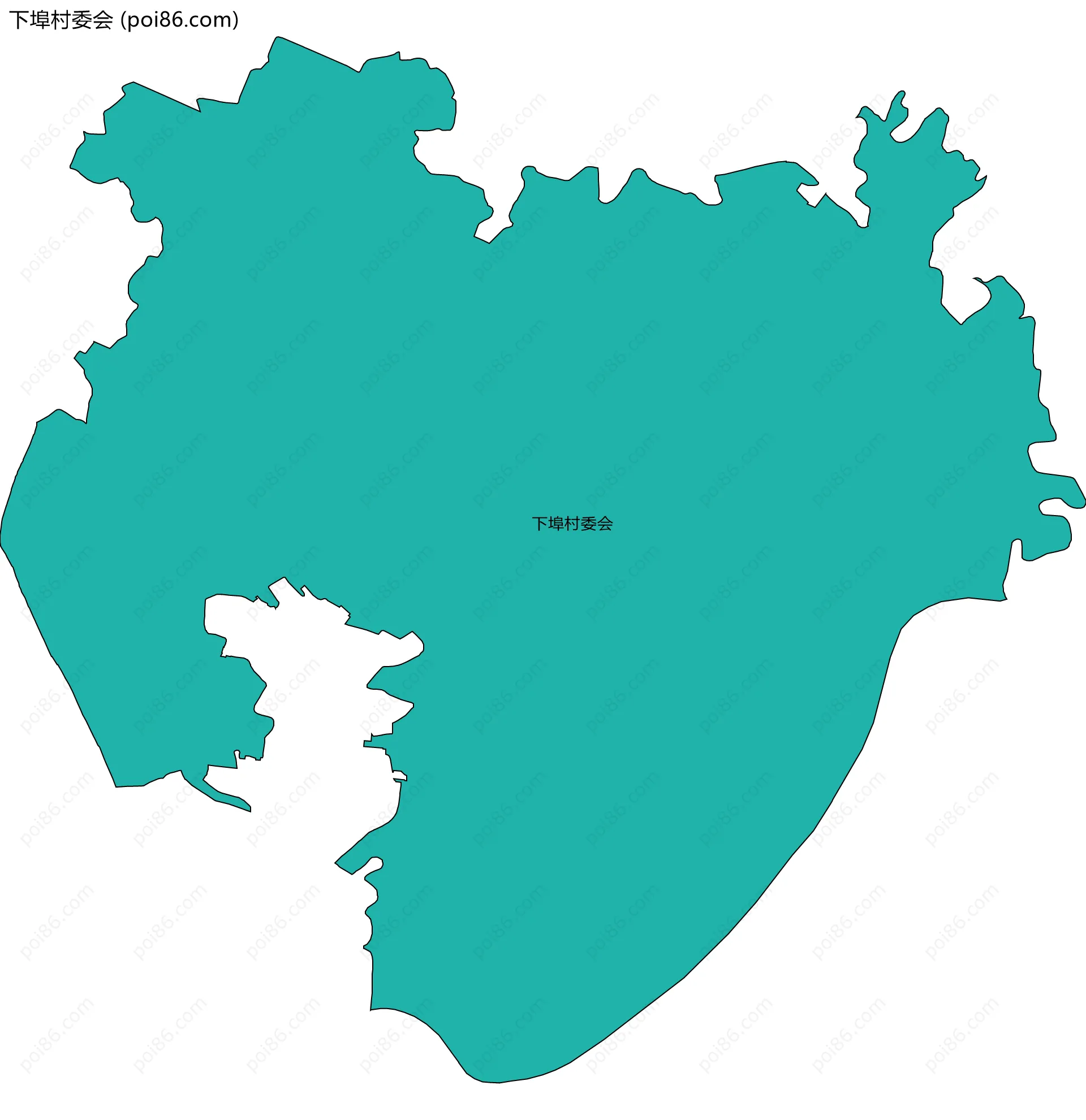 下埠村委会边界地图