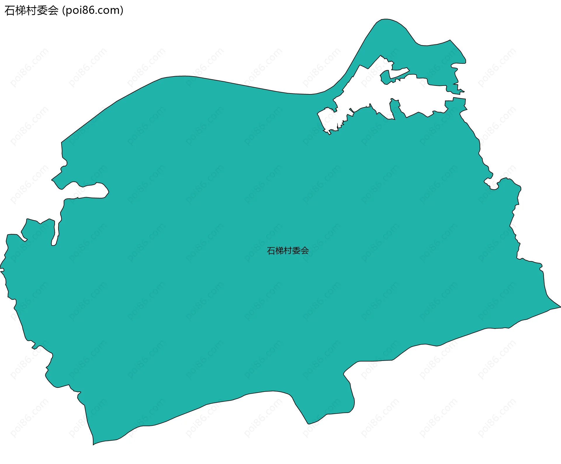 石梯村委会边界地图
