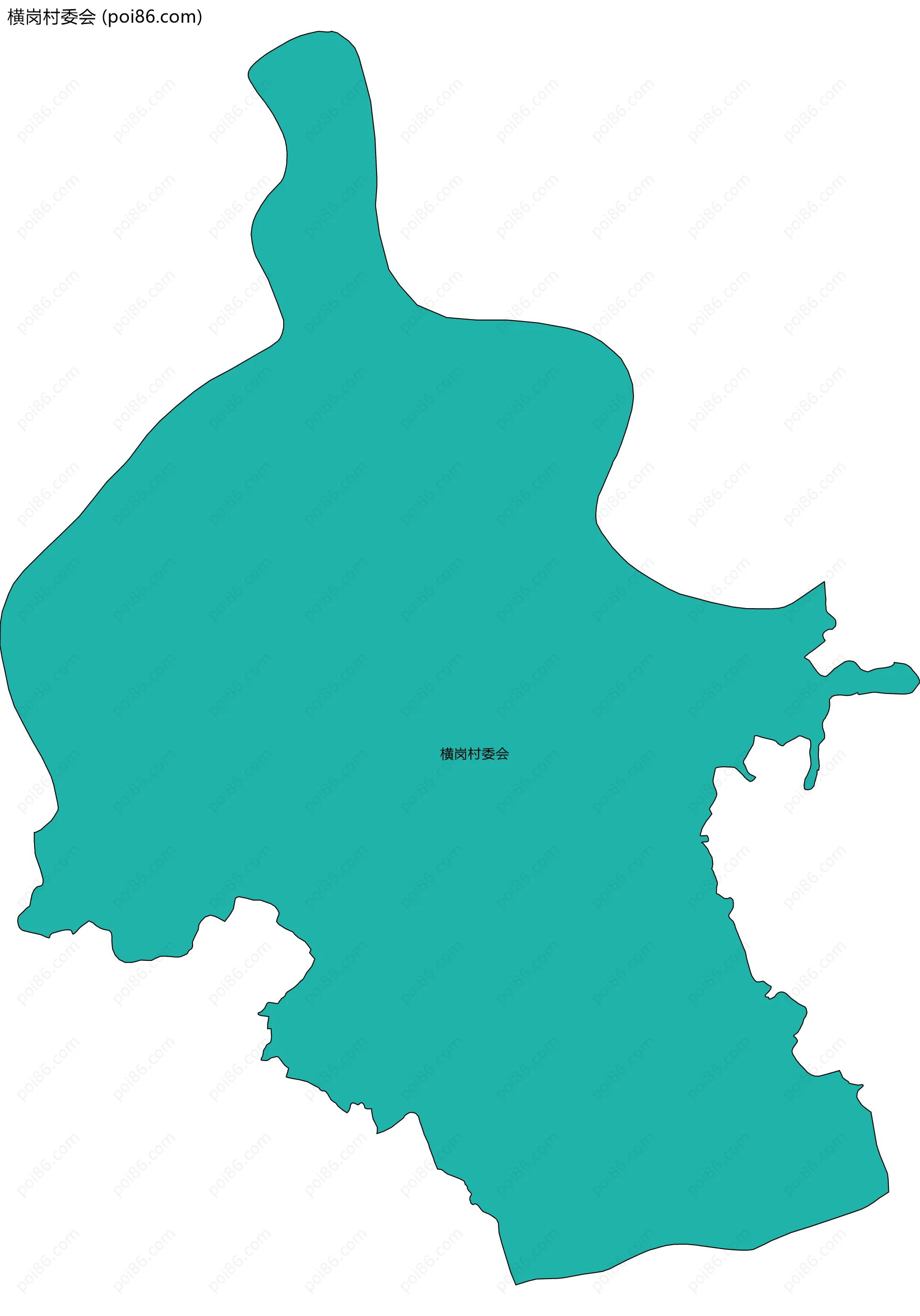 横岗村委会边界地图