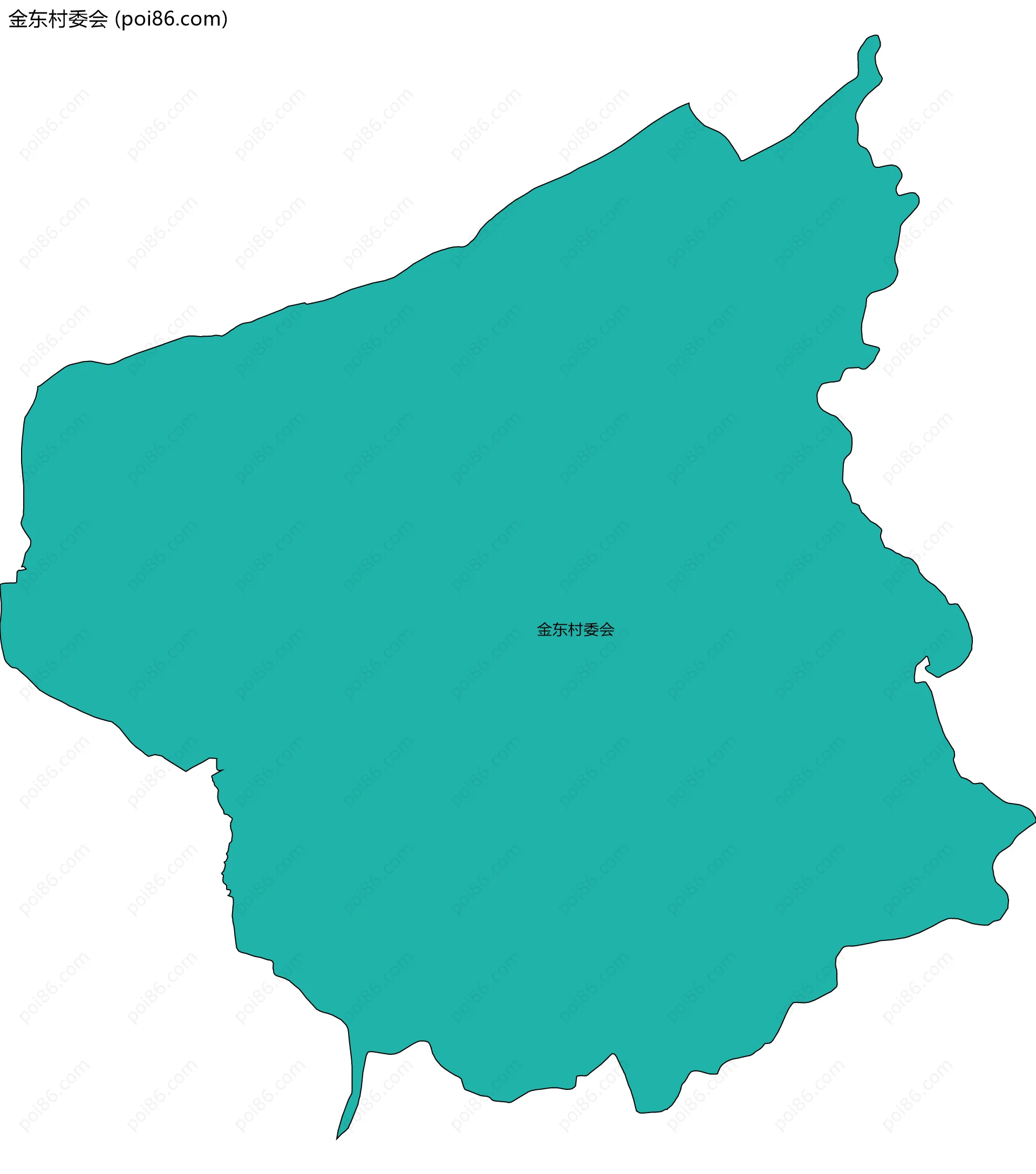 金东村委会边界地图