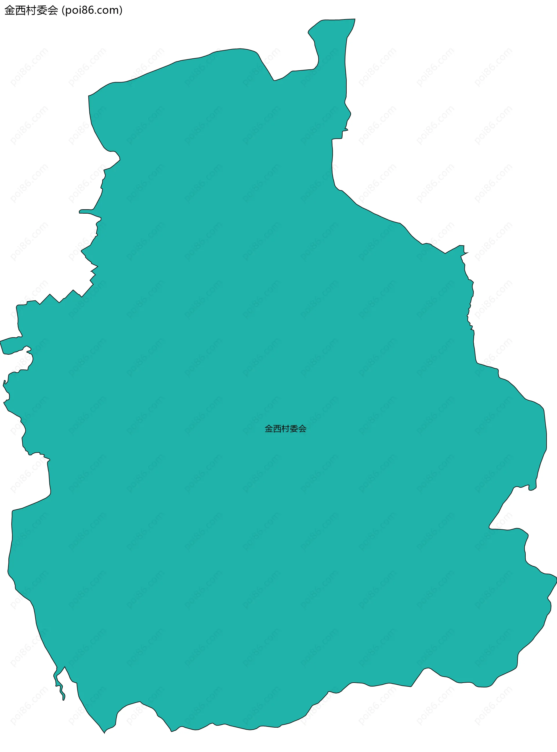 金西村委会边界地图