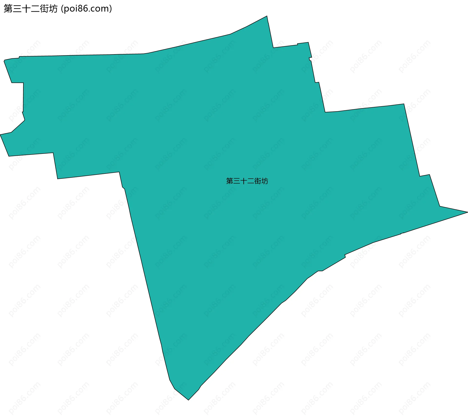 第三十二街坊边界地图