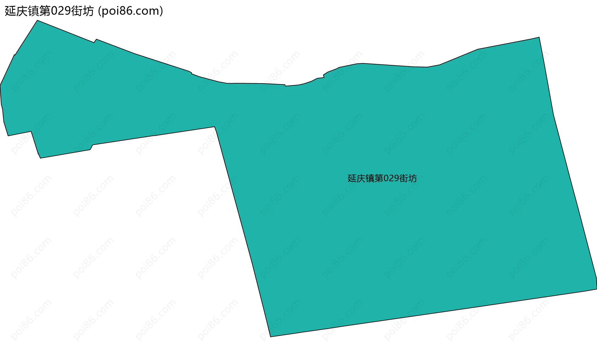 延庆镇第029街坊边界地图