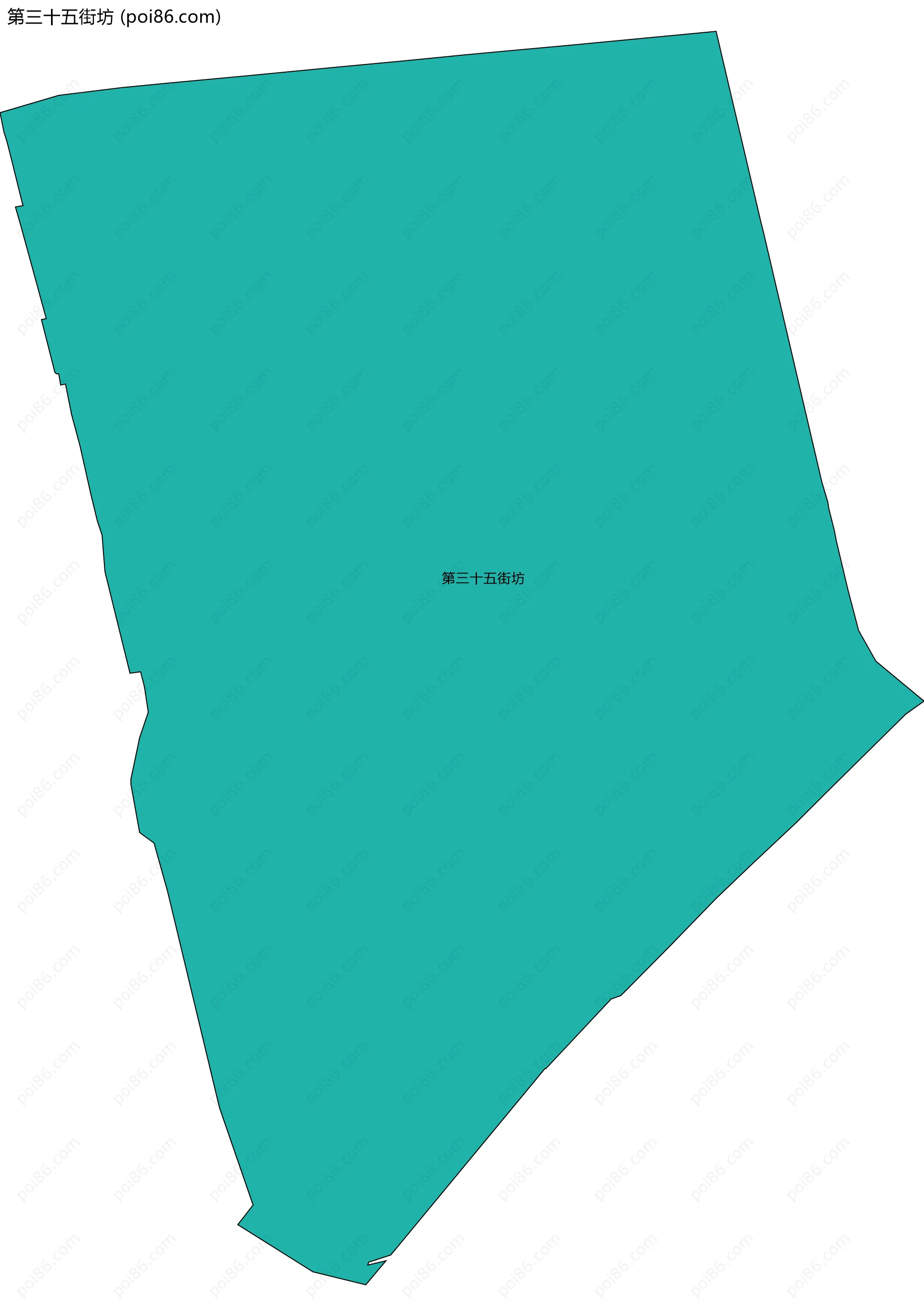 第三十五街坊边界地图