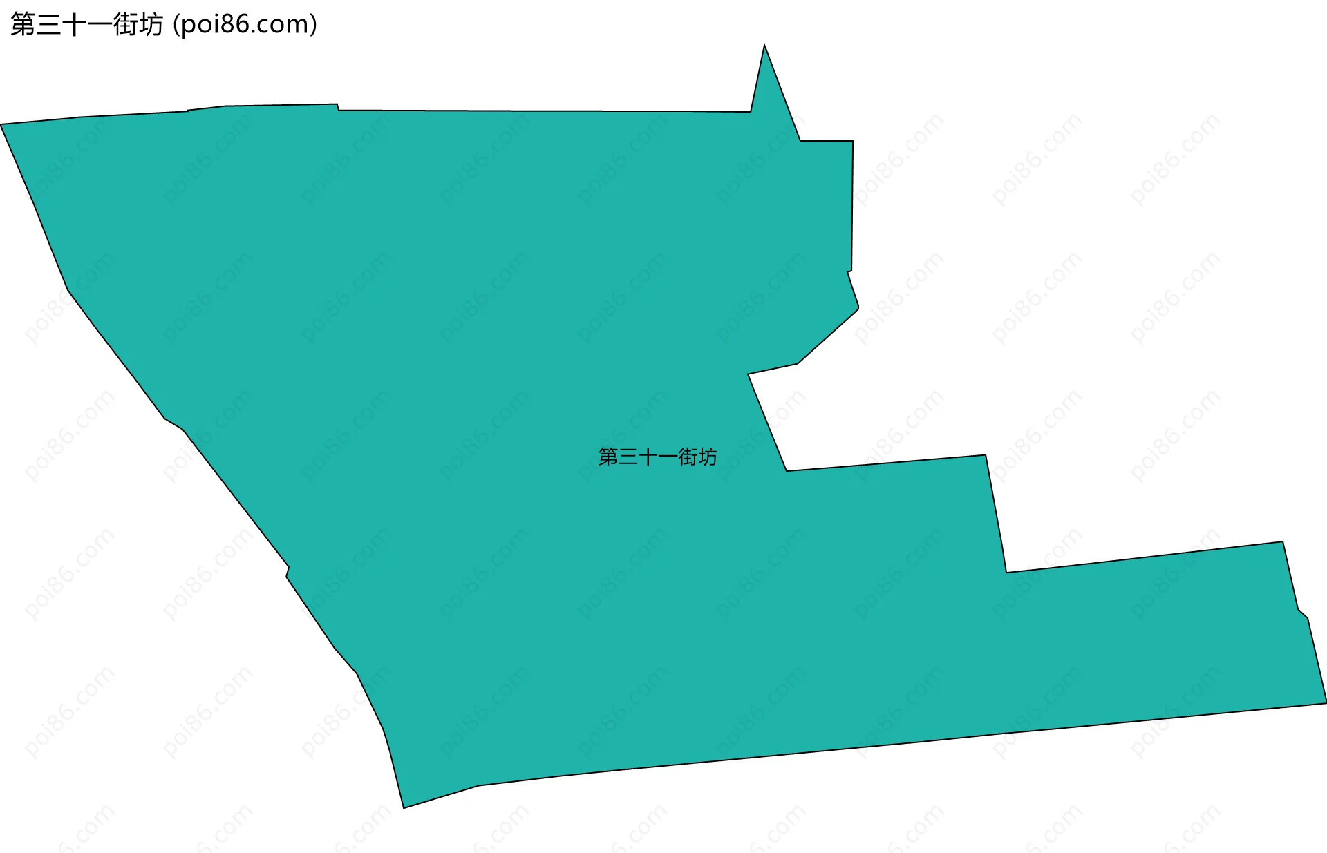 第三十一街坊边界地图