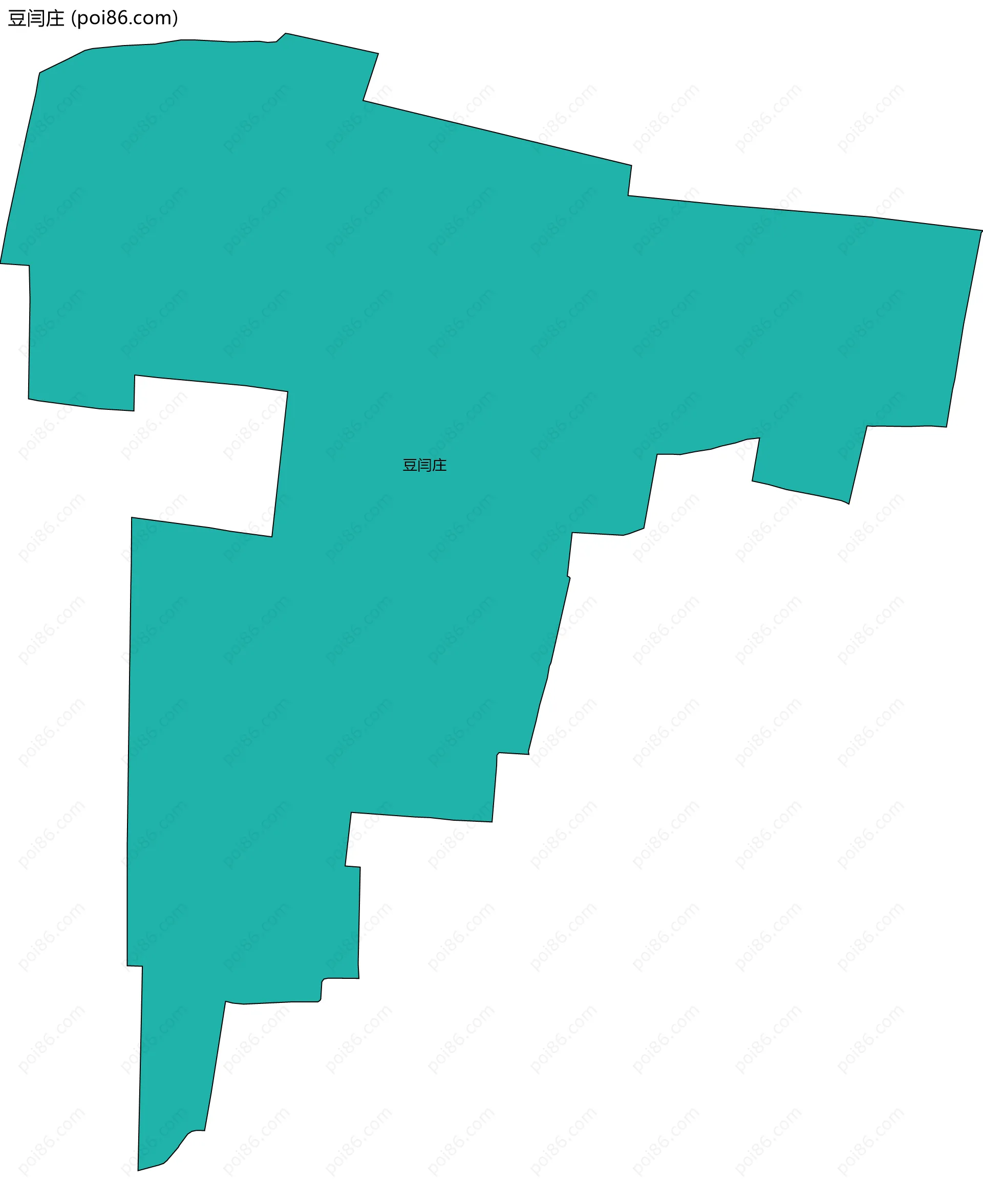 豆闫庄边界地图