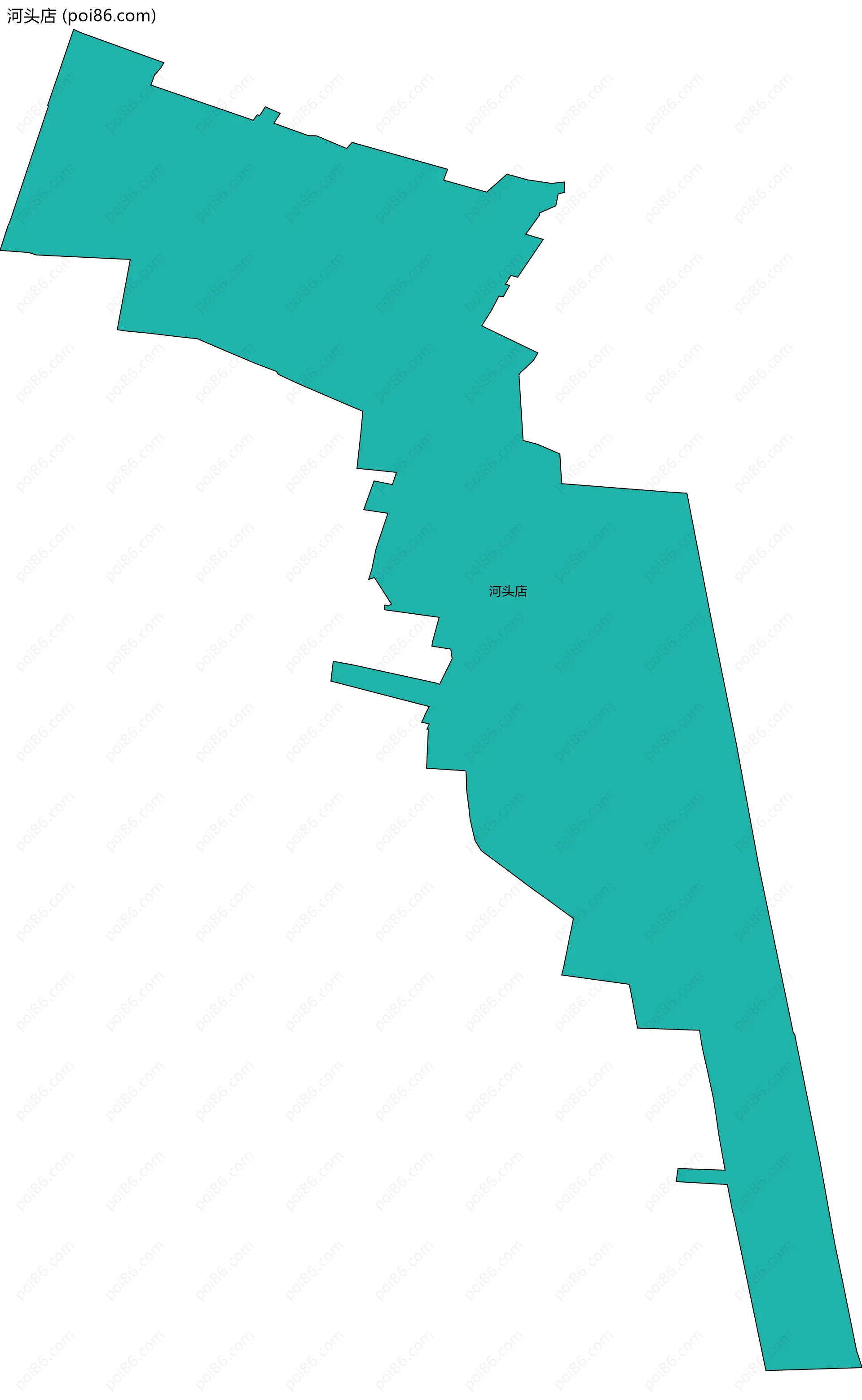 河头店边界地图