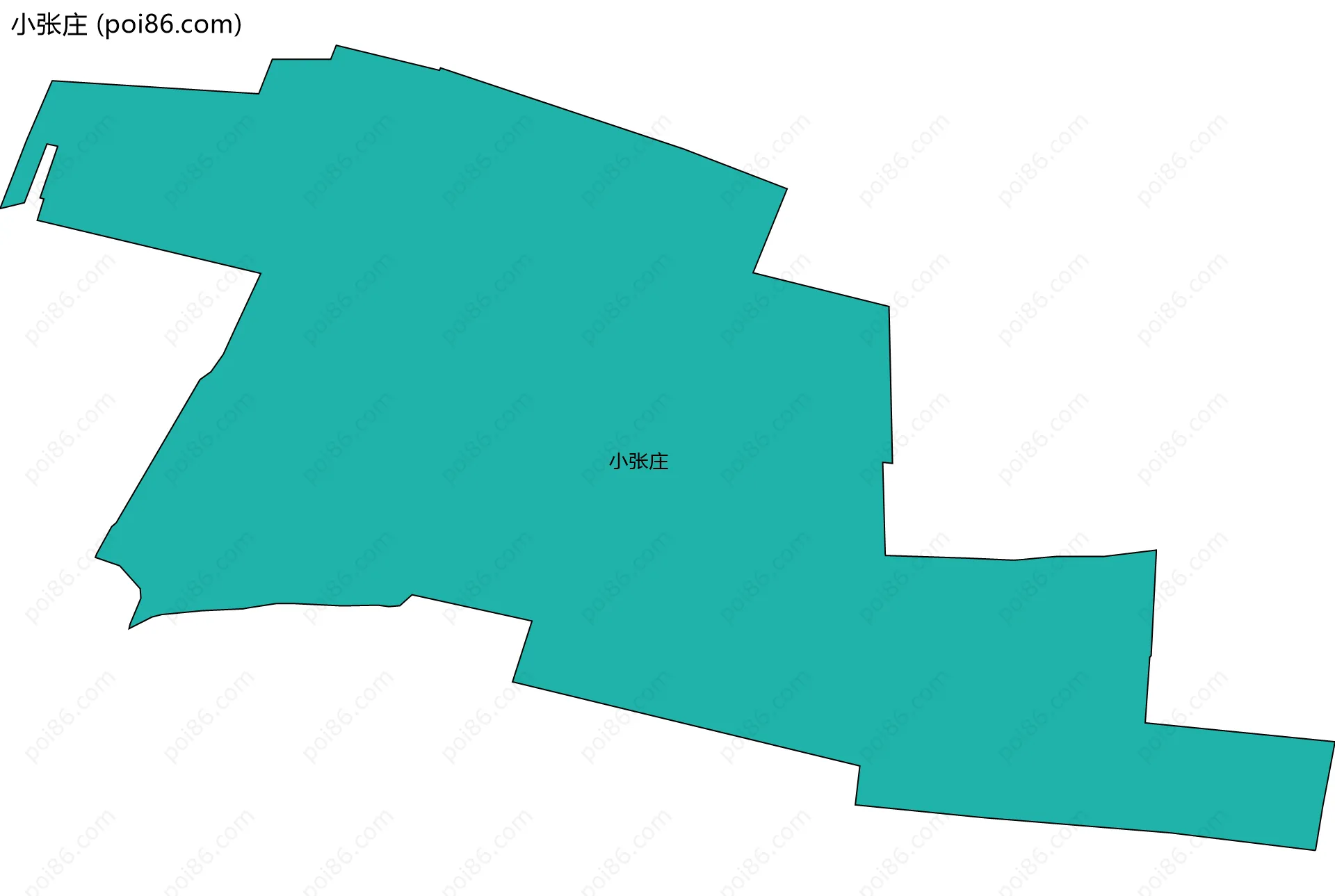 小张庄边界地图