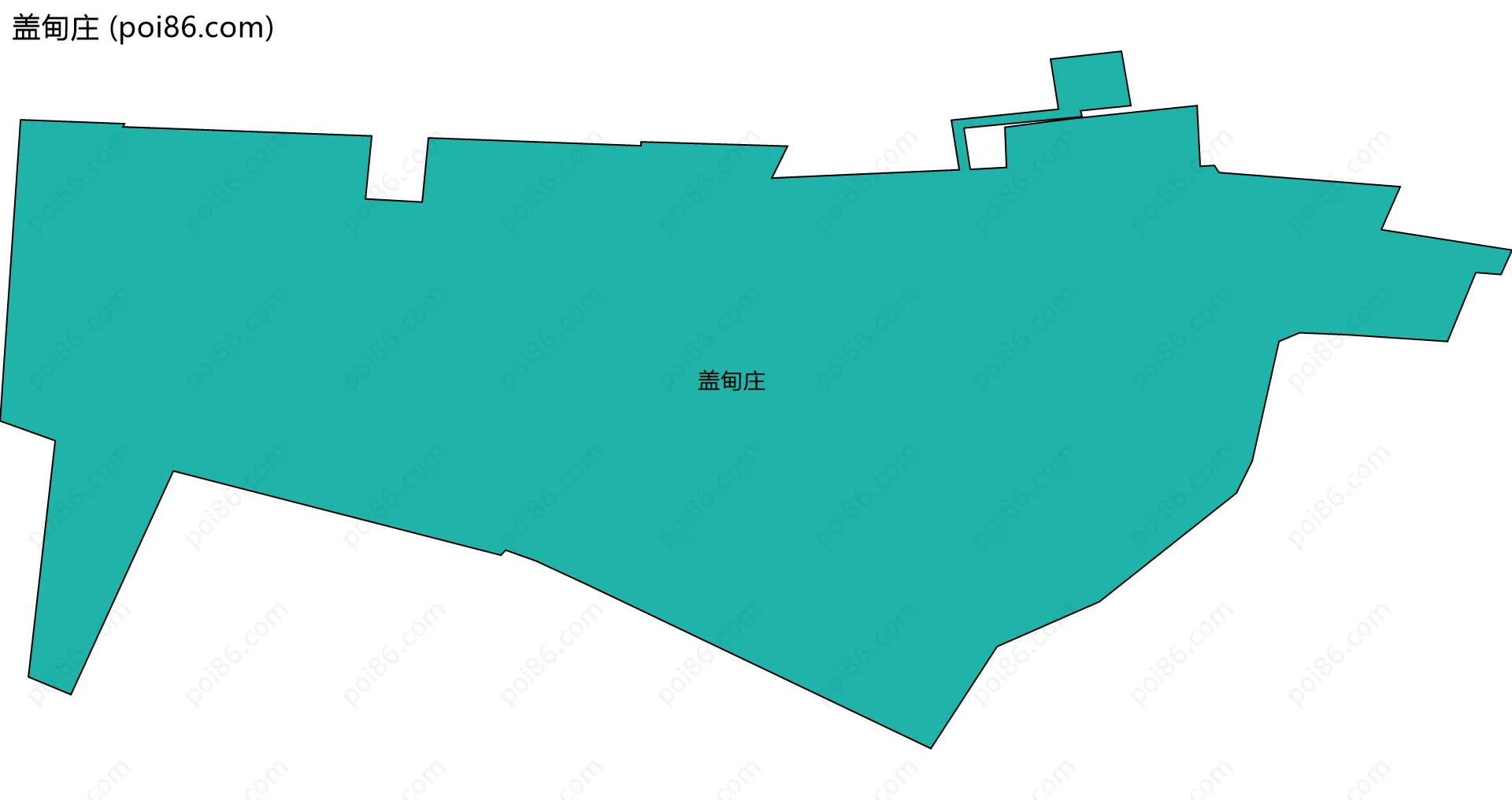 盖甸庄边界地图