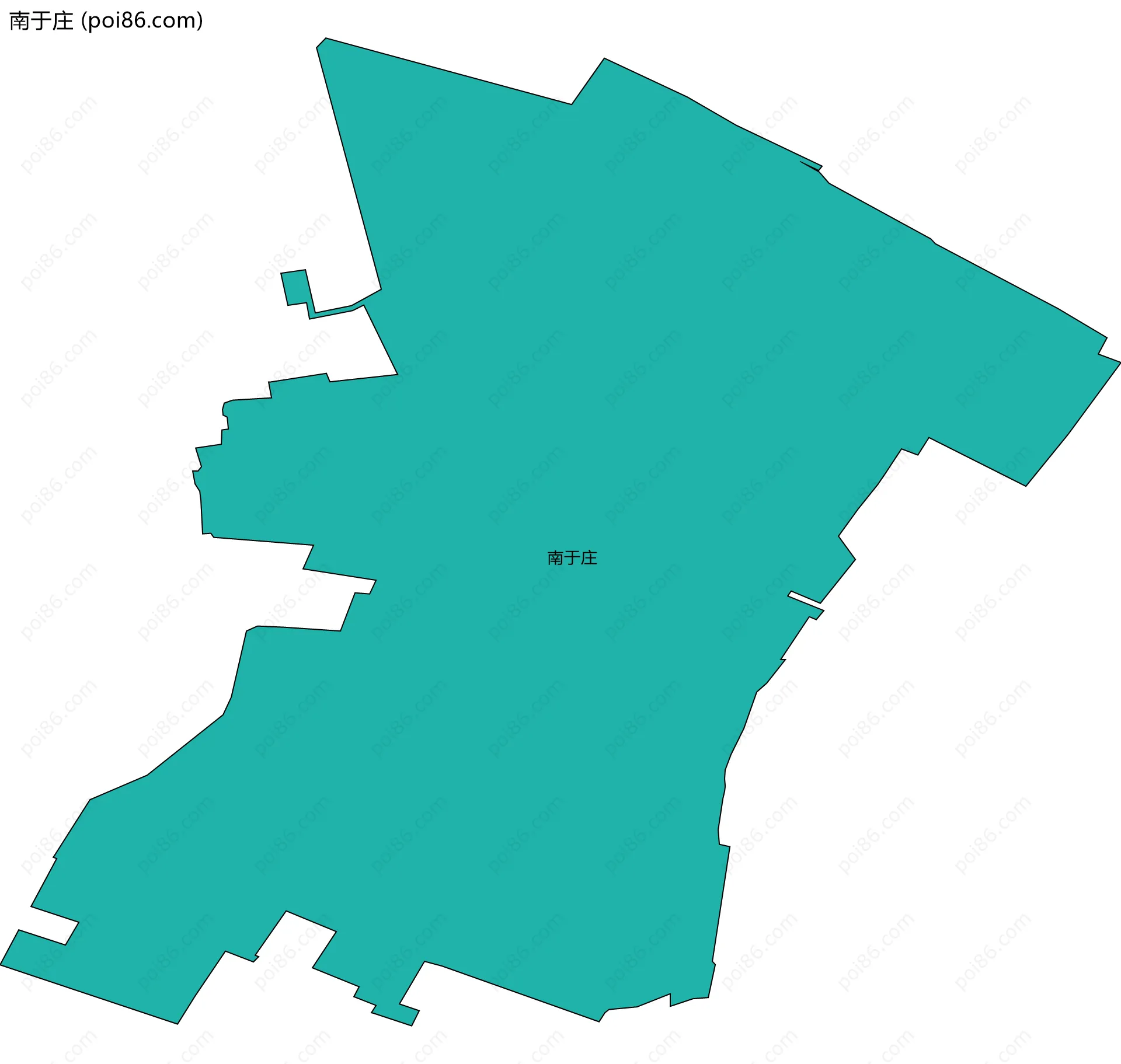 南于庄边界地图