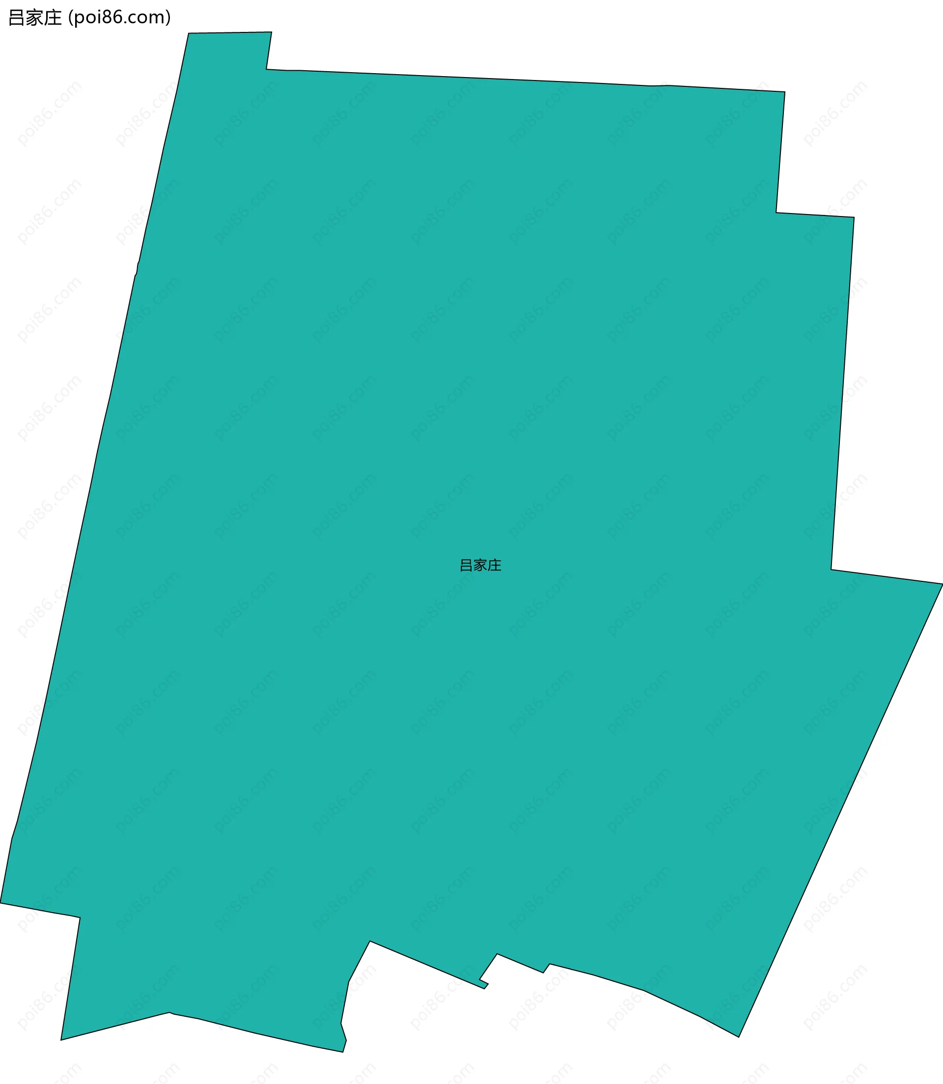 吕家庄边界地图