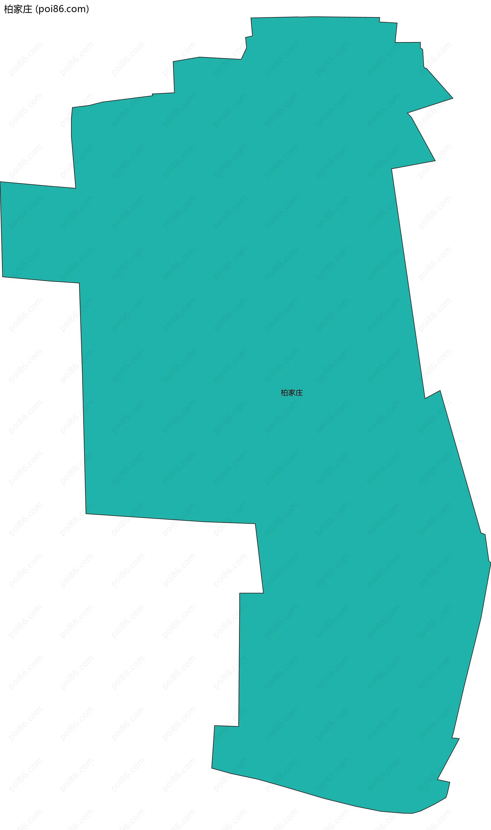 柏家庄边界地图