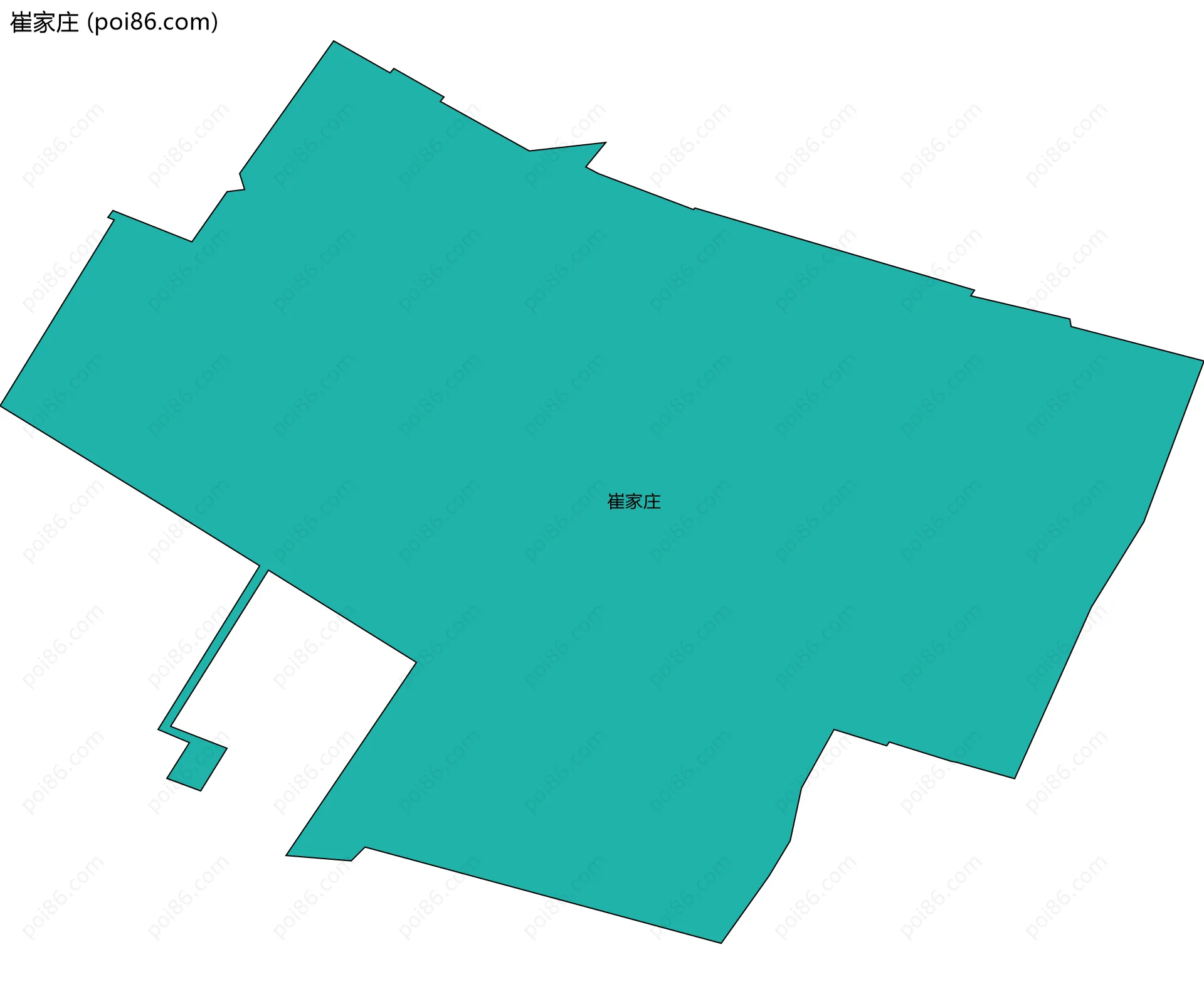 崔家庄边界地图