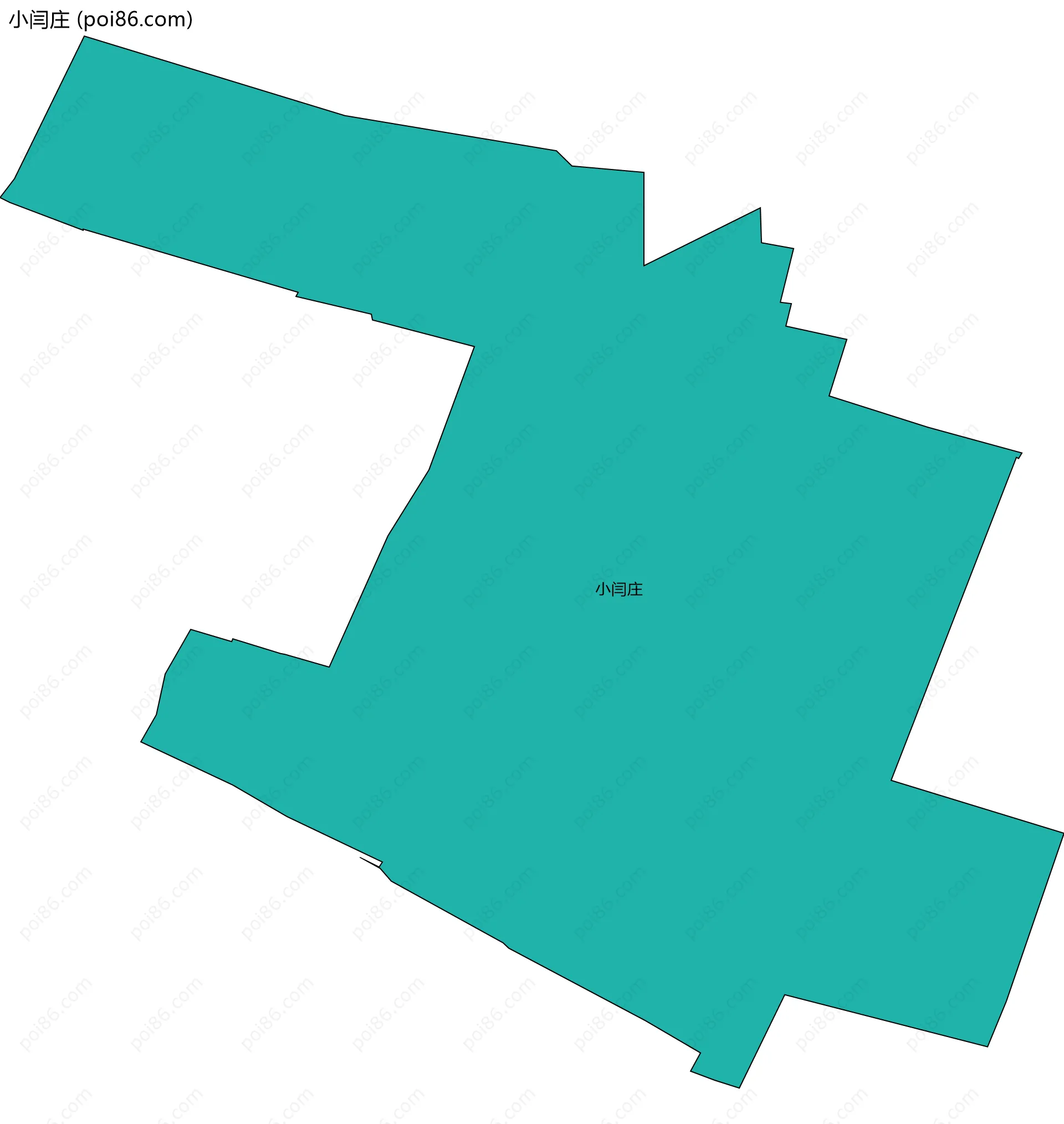 小闫庄边界地图