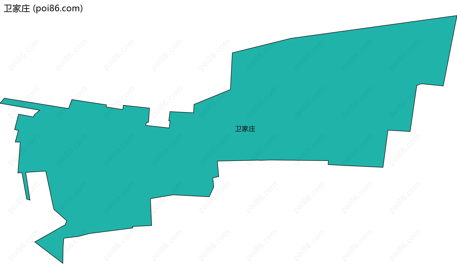 卫家庄边界地图
