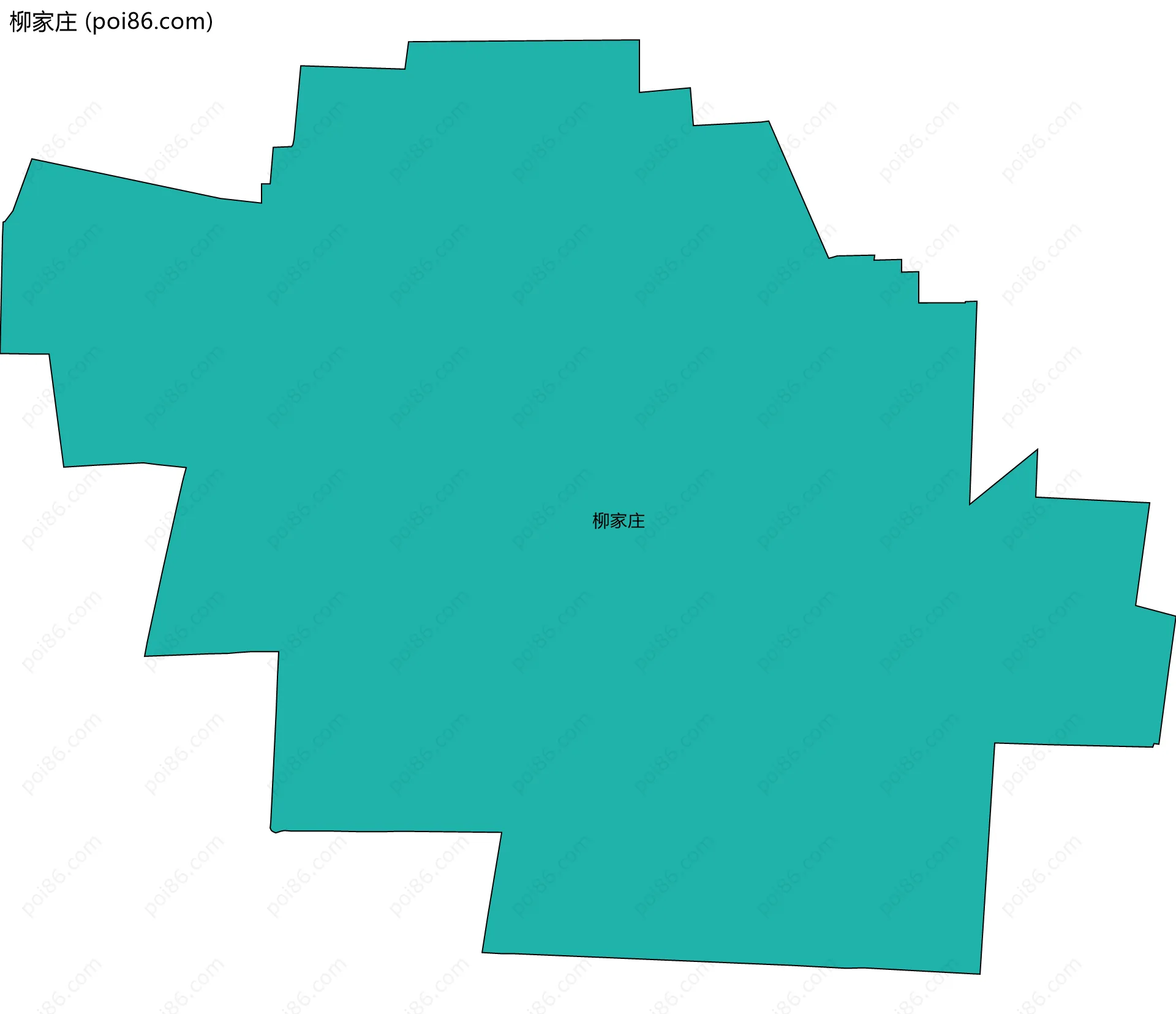 柳家庄边界地图