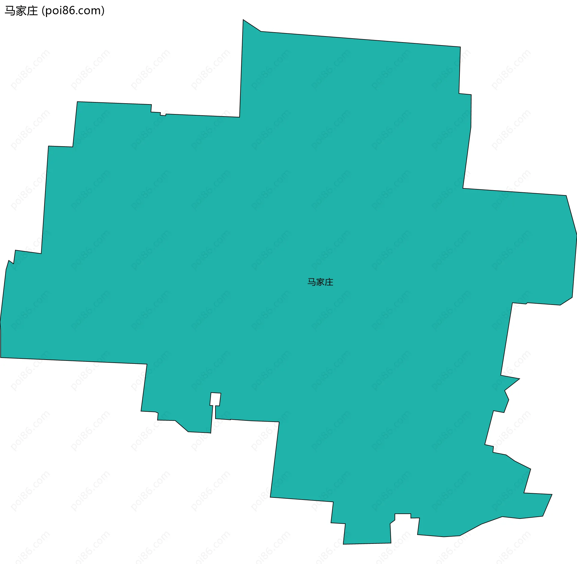 马家庄边界地图