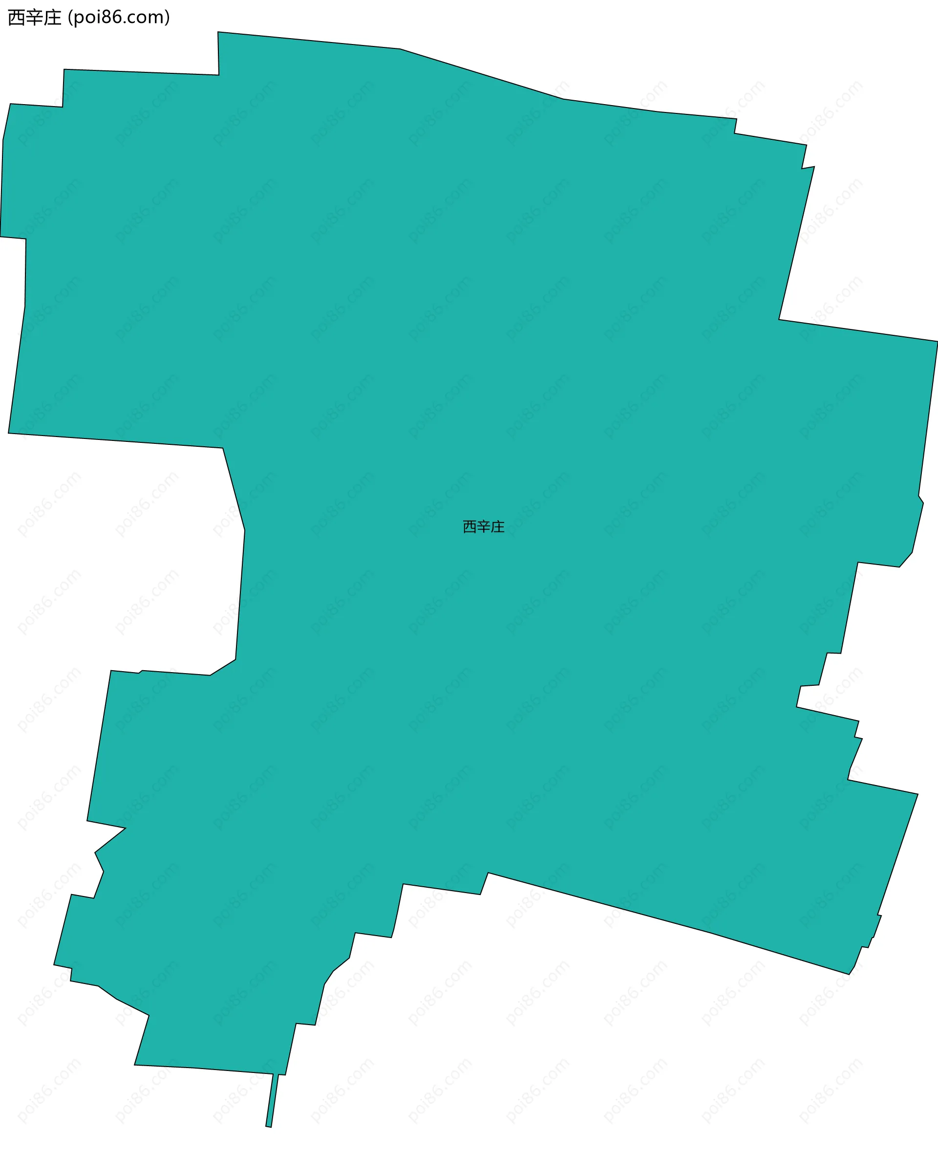 西辛庄边界地图