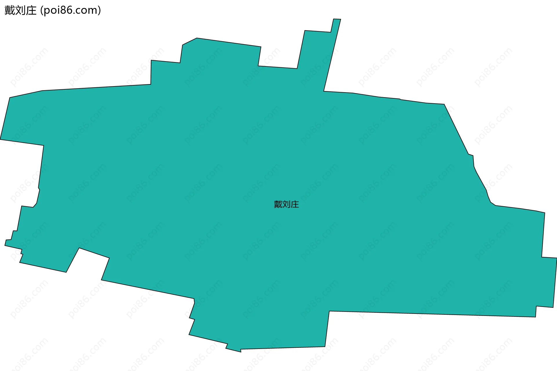 戴刘庄边界地图