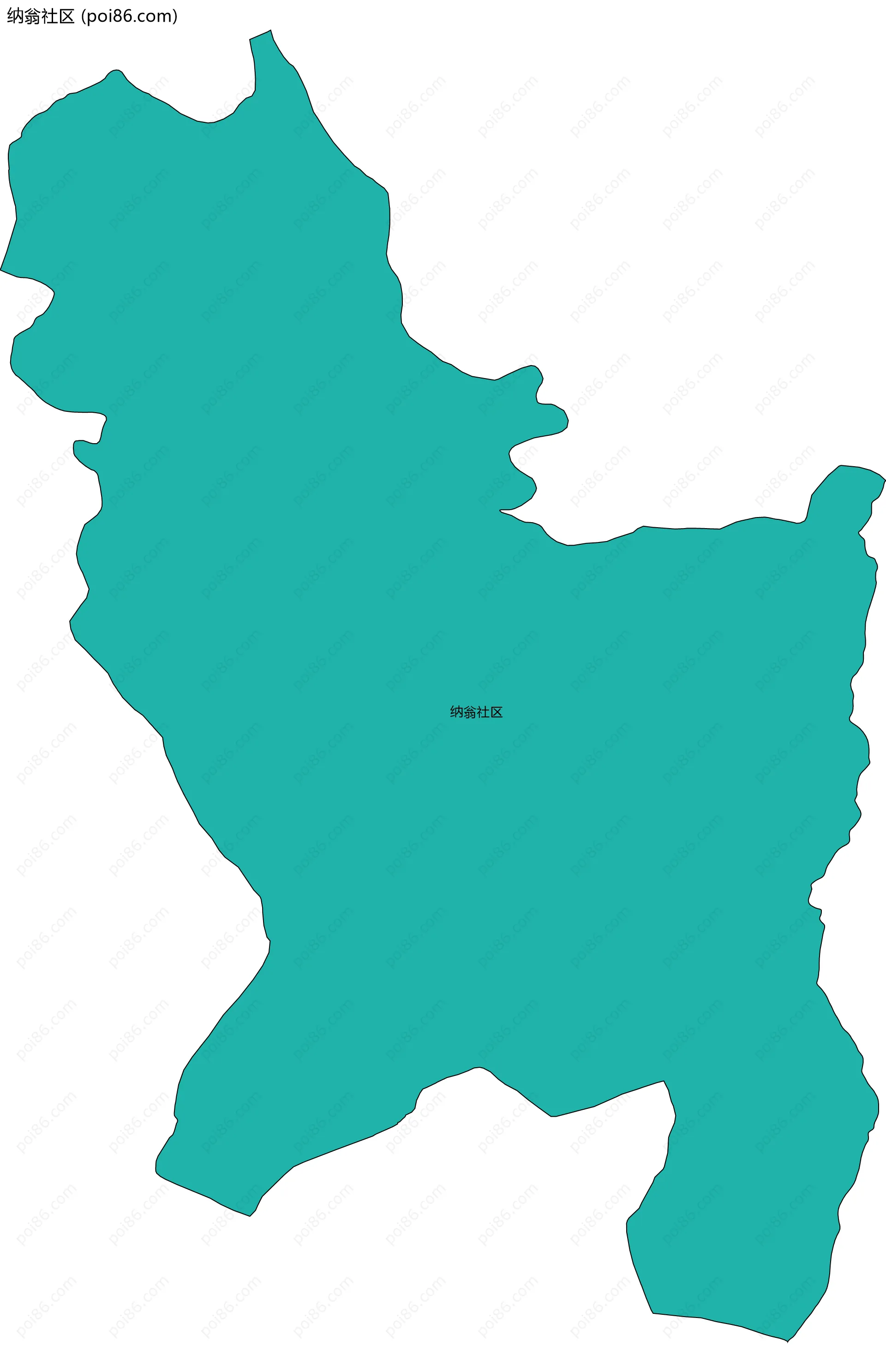 纳翁社区边界地图