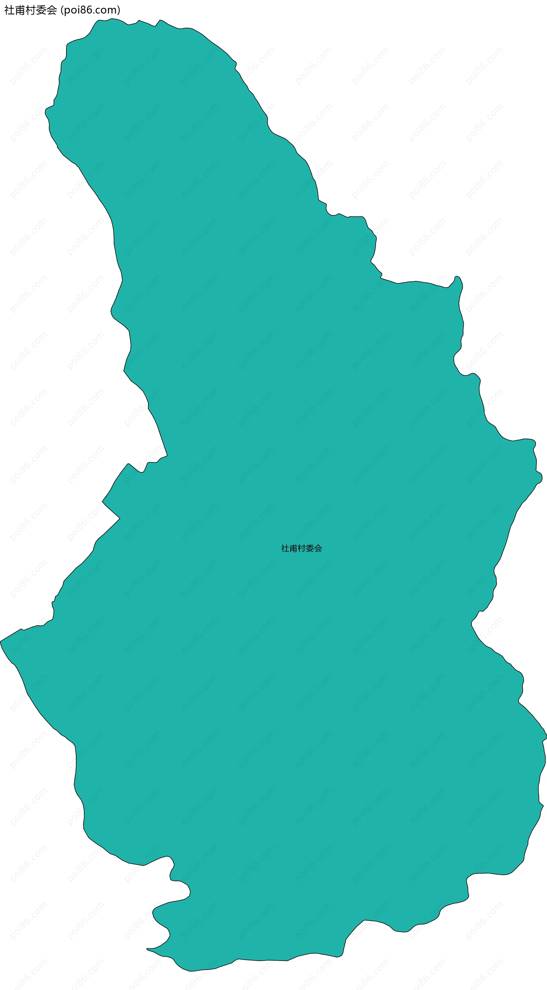 社甫村委会边界地图