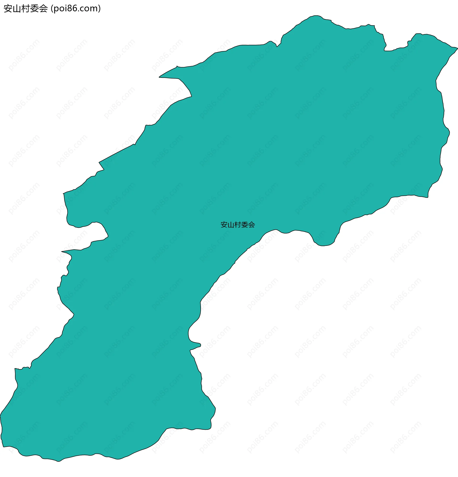 安山村委会边界地图