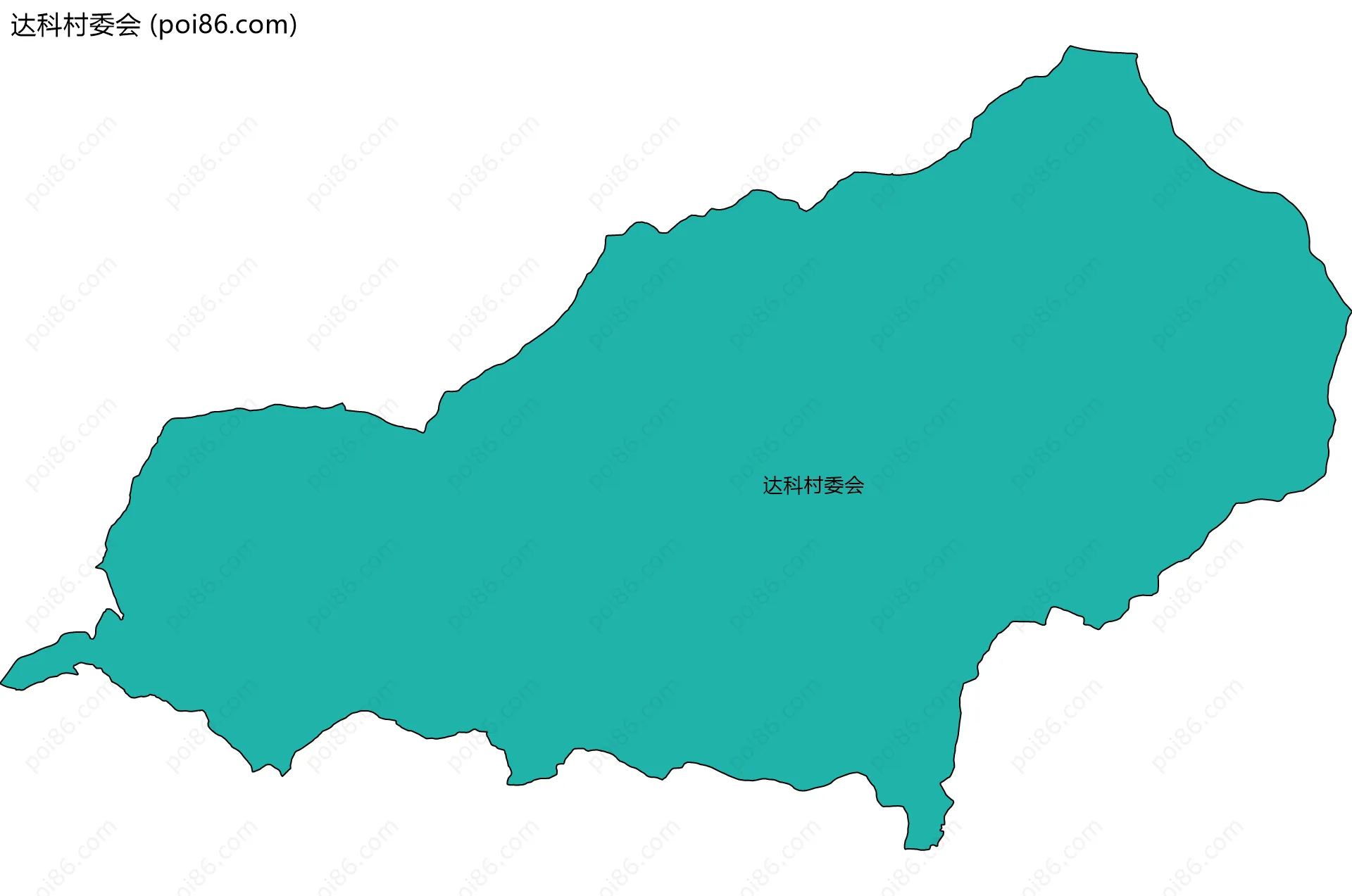 达科村委会边界地图