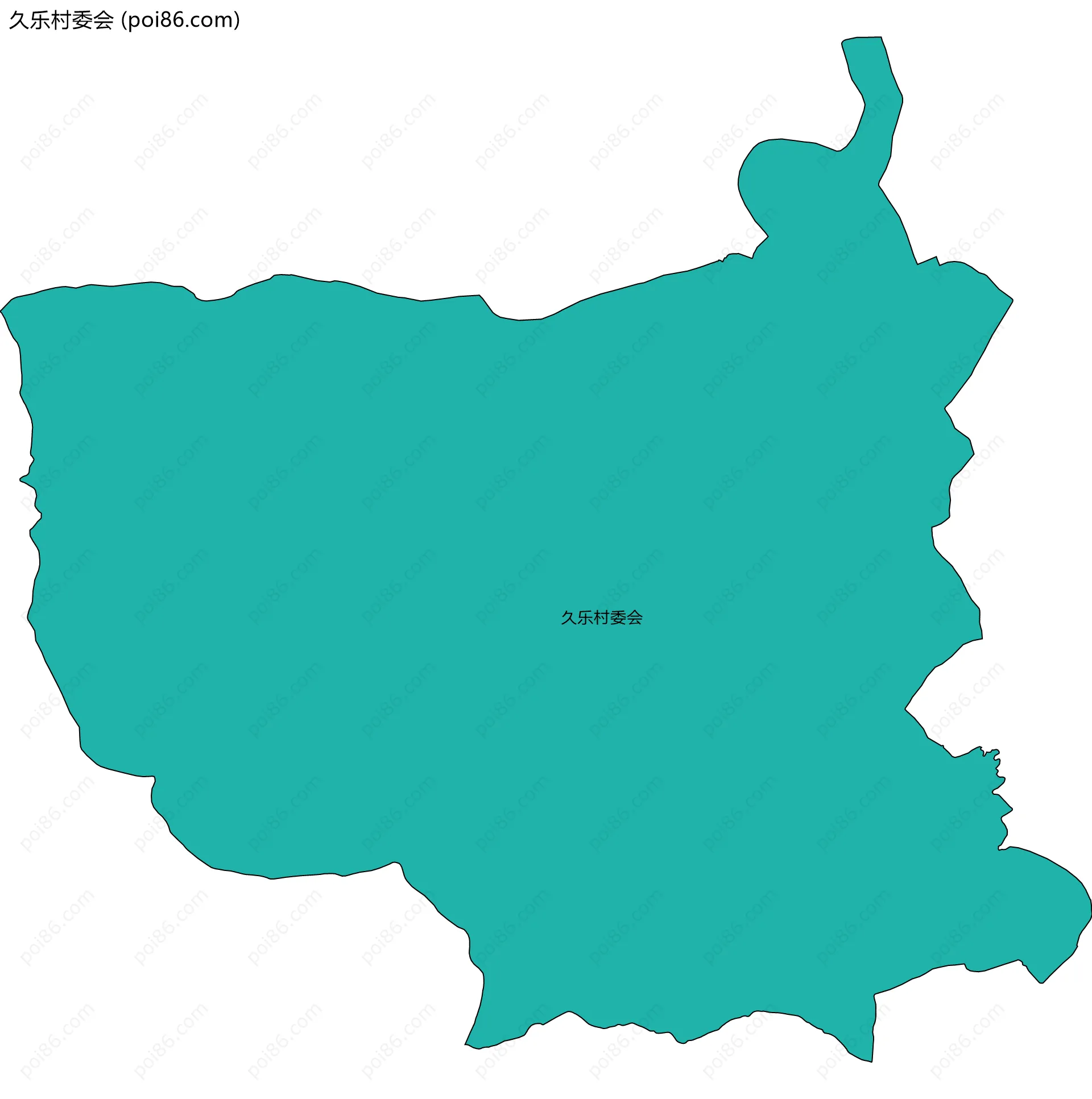 久乐村委会边界地图