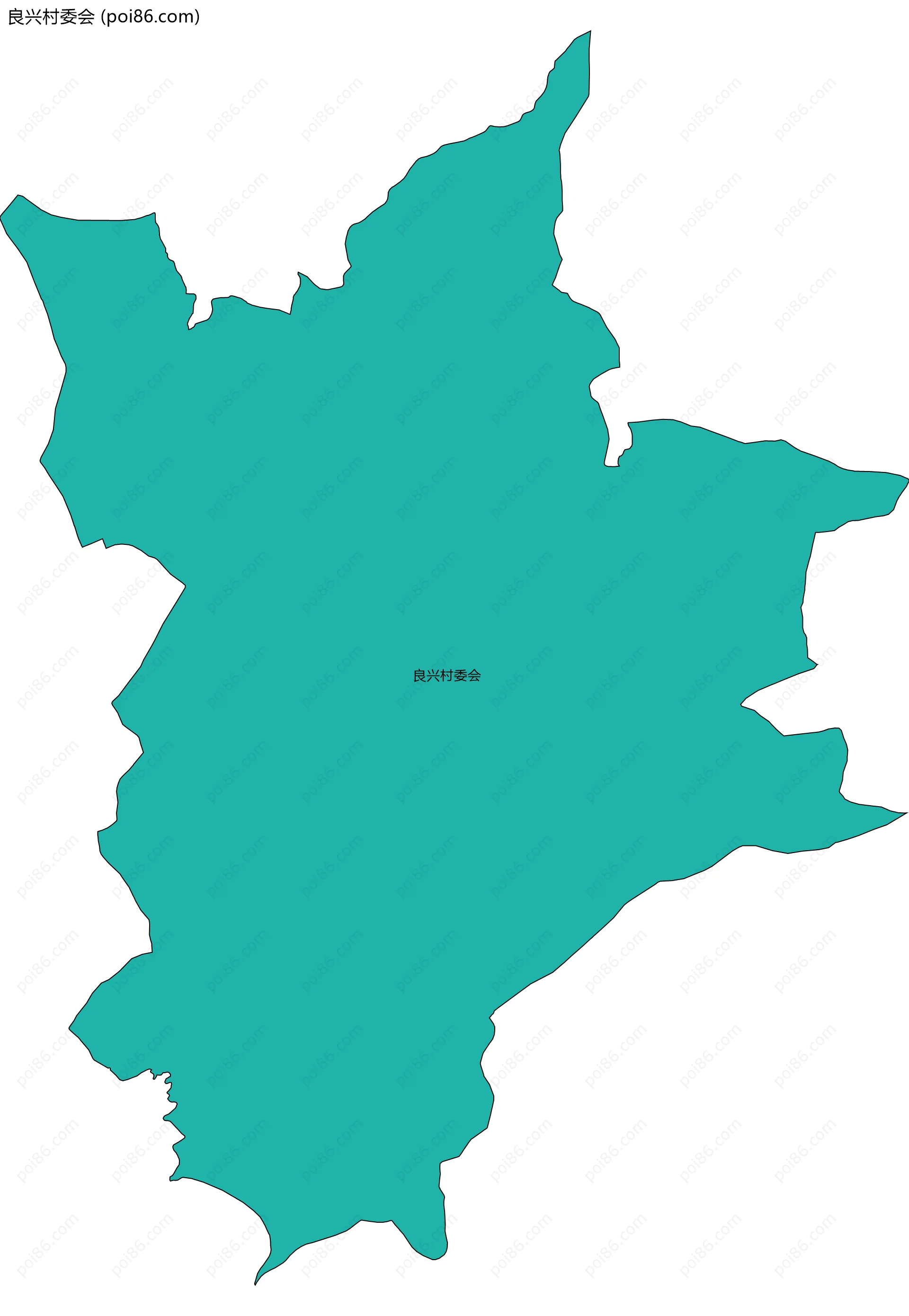 良兴村委会边界地图