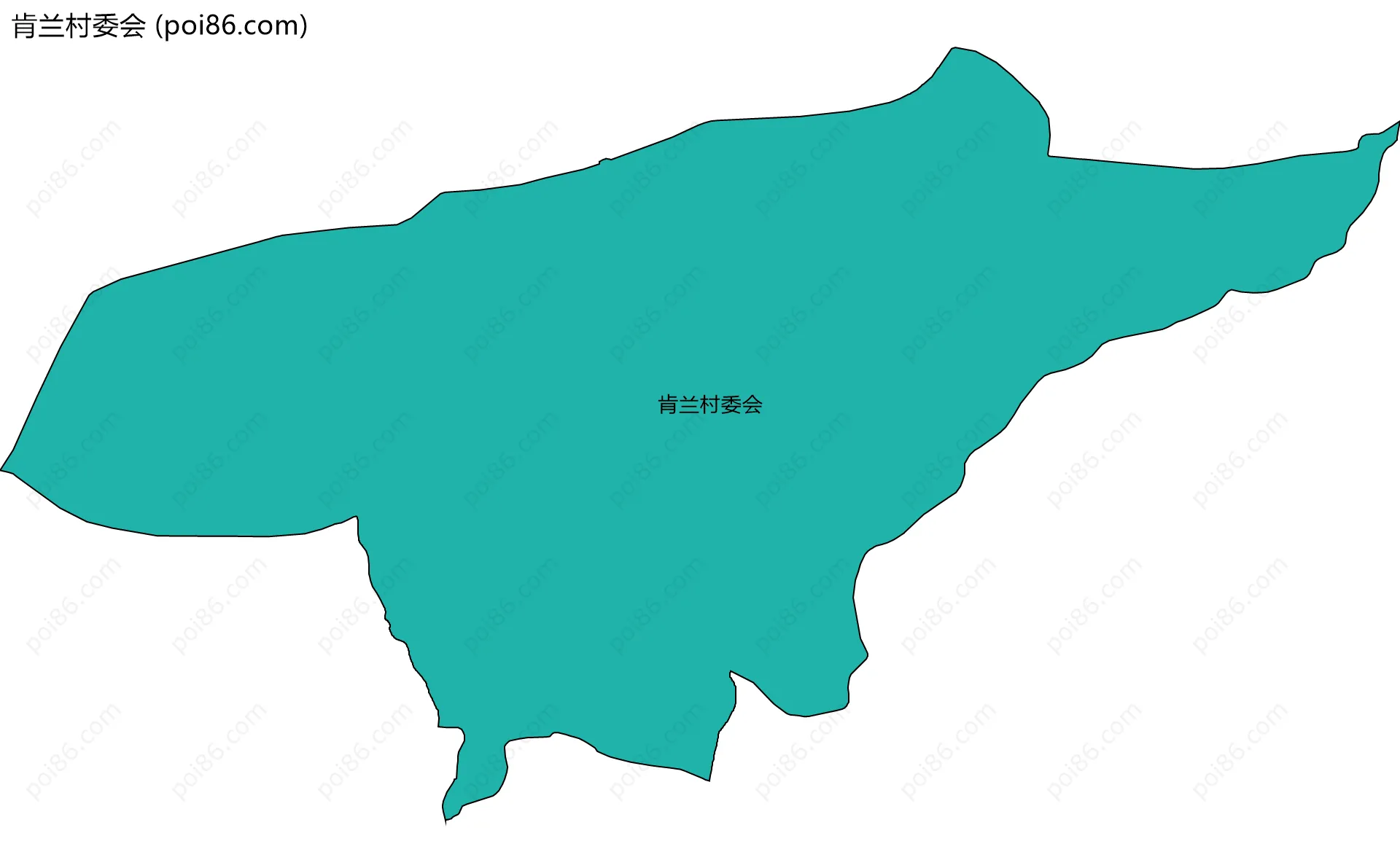 肯兰村委会边界地图