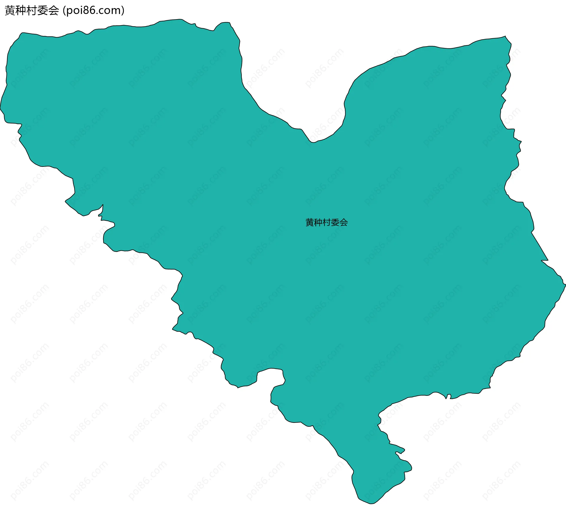 黄种村委会边界地图