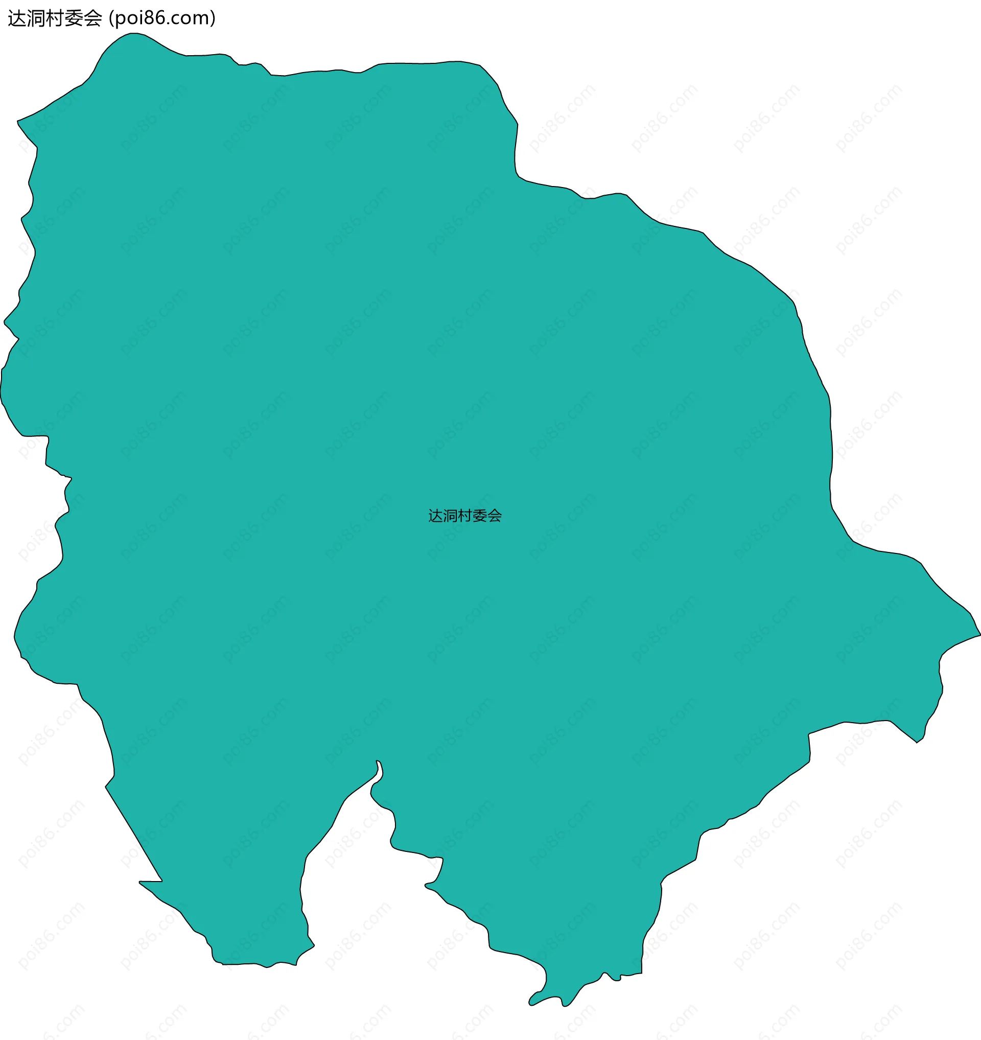 达洞村委会边界地图