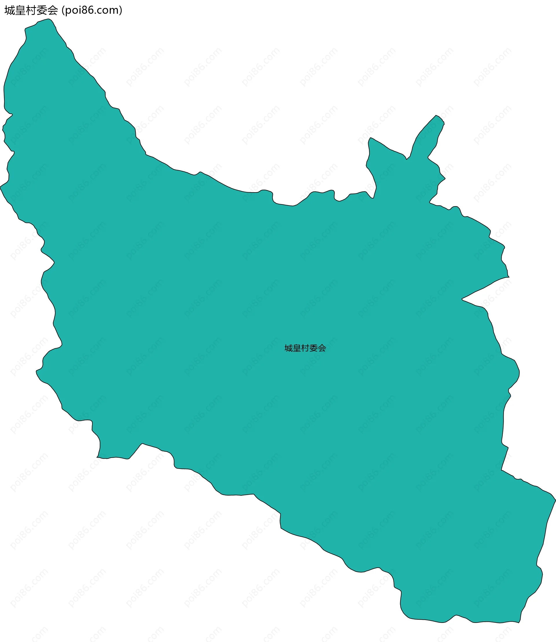 城皇村委会边界地图