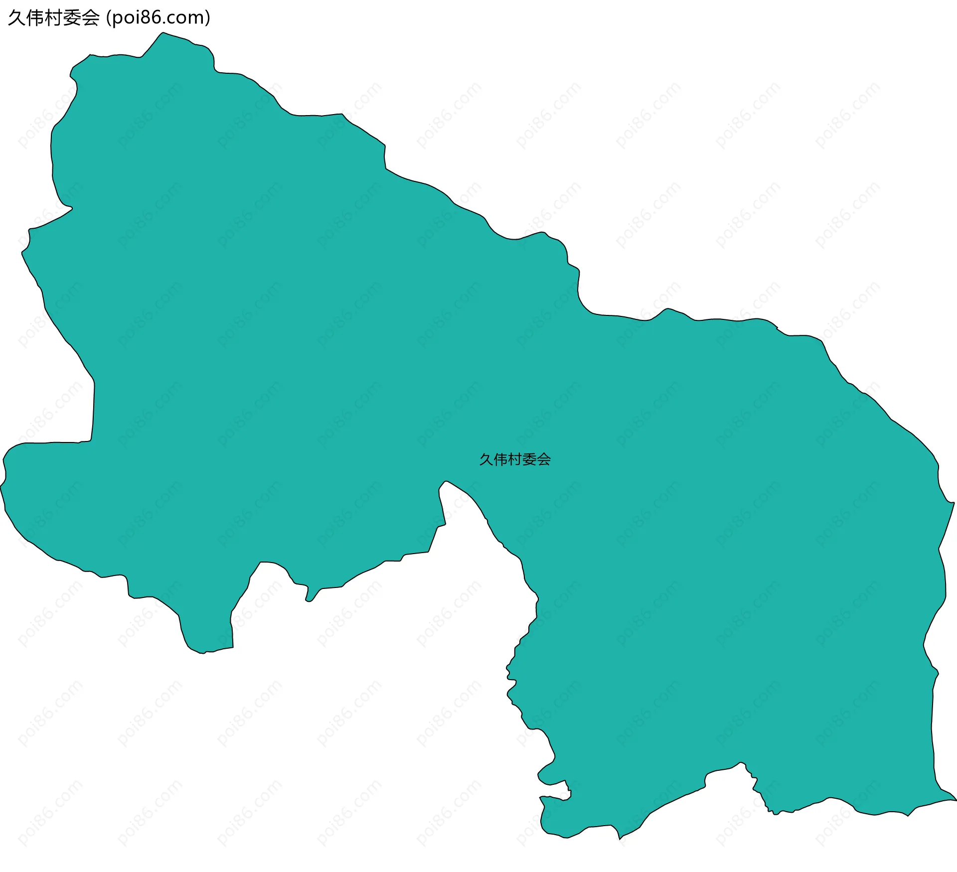 久伟村委会边界地图