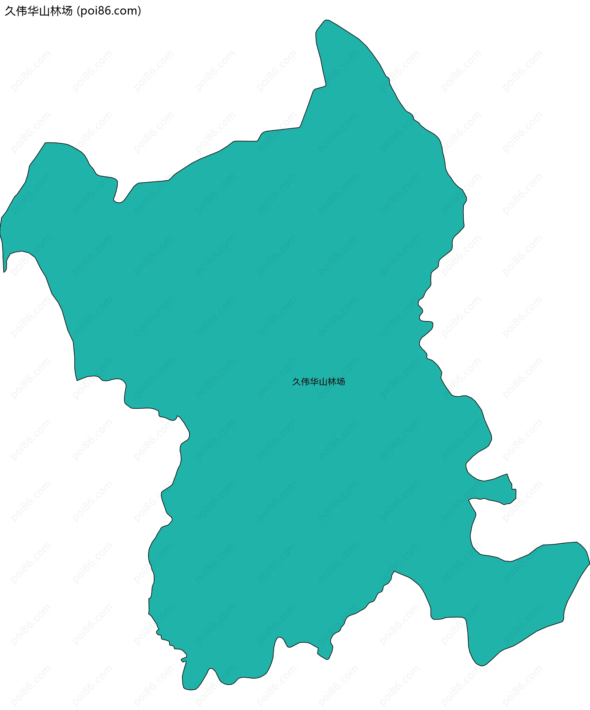 久伟华山林场边界地图