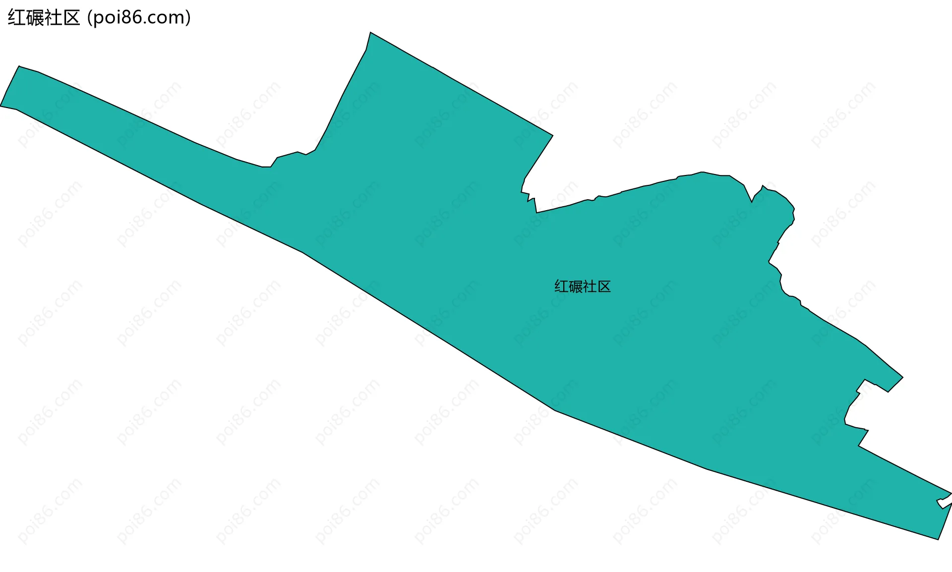 红碾社区边界地图