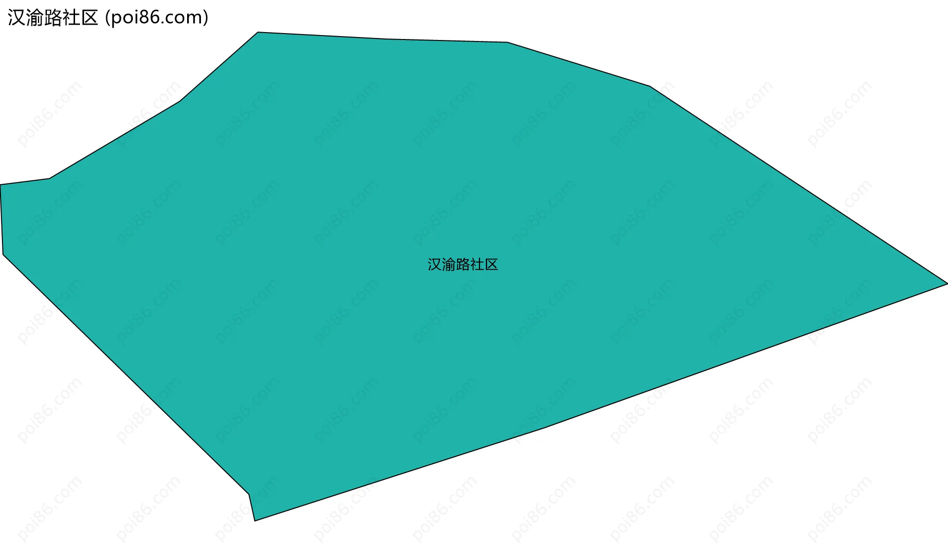 汉渝路社区边界地图