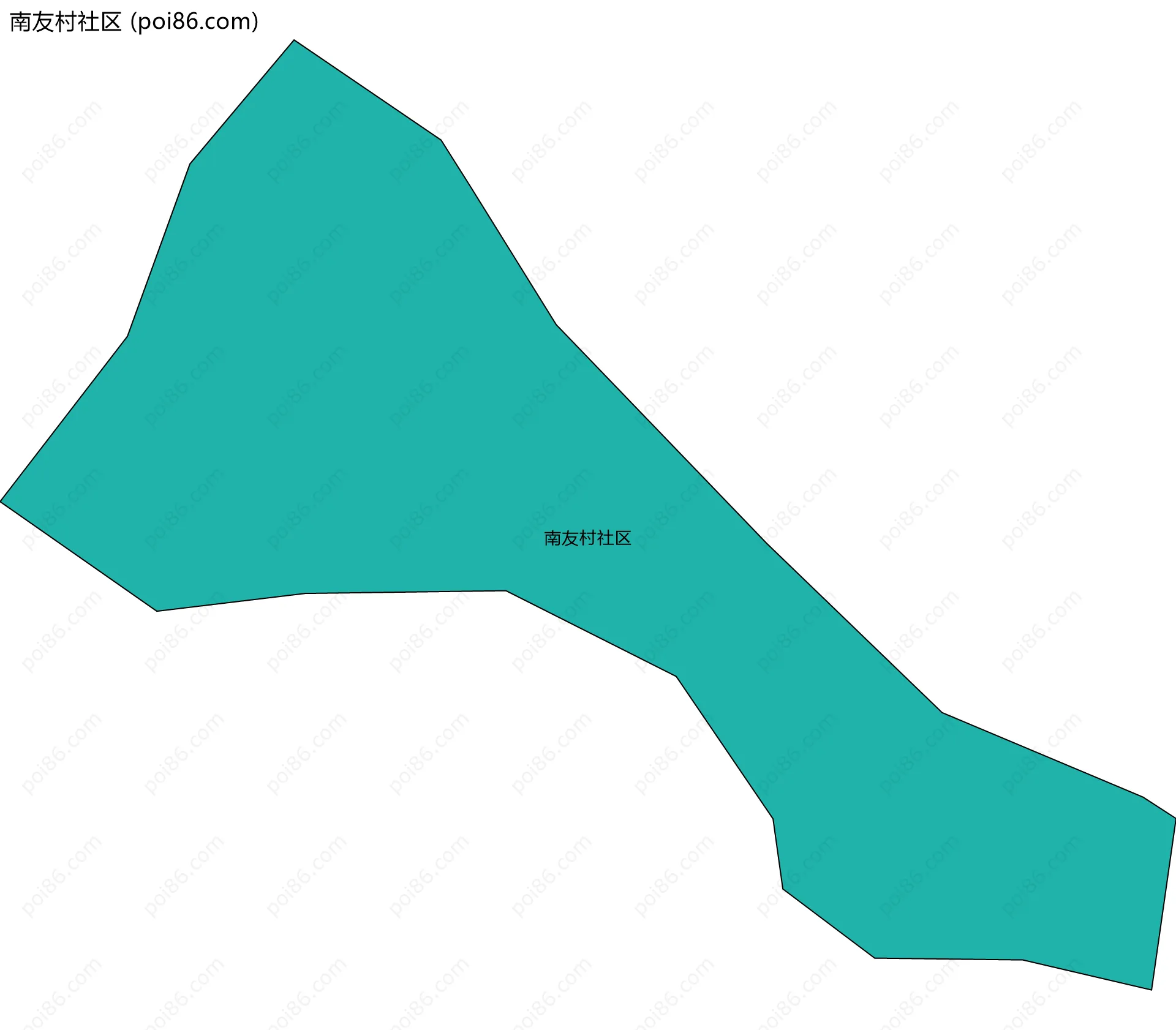 南友村社区边界地图