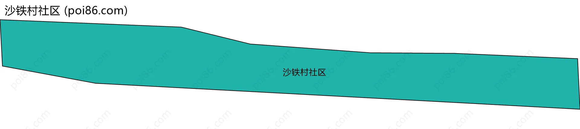 沙铁村社区边界地图