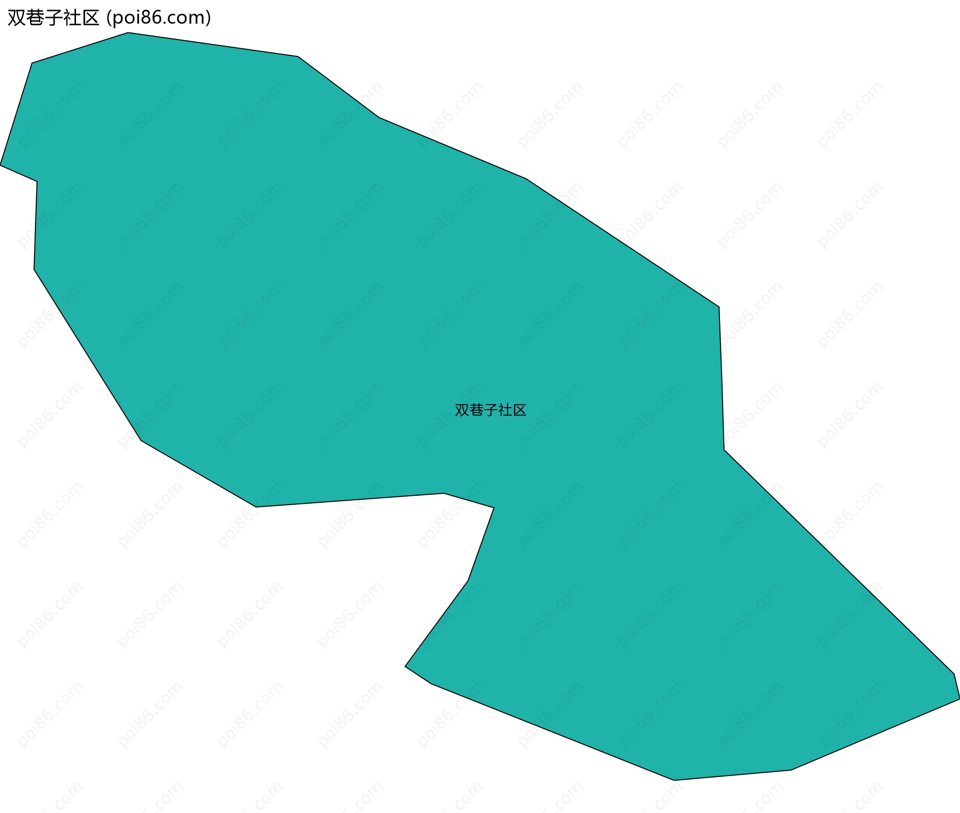 双巷子社区边界地图