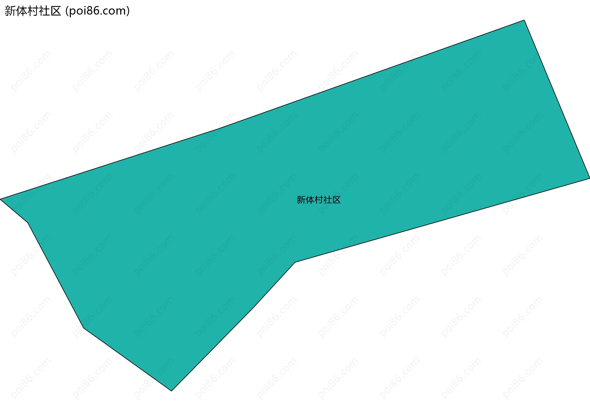 新体村社区边界地图