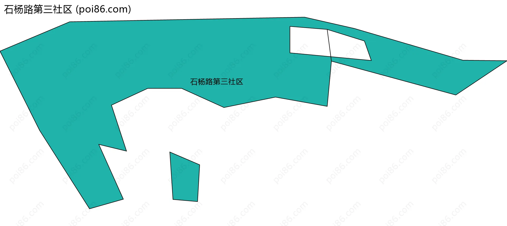 石杨路第三社区边界地图