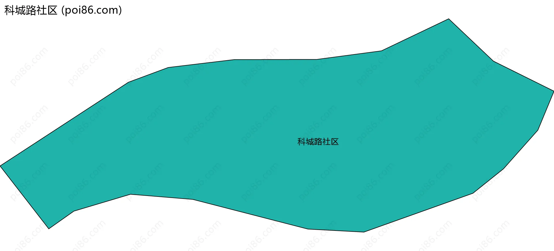 科城路社区边界地图