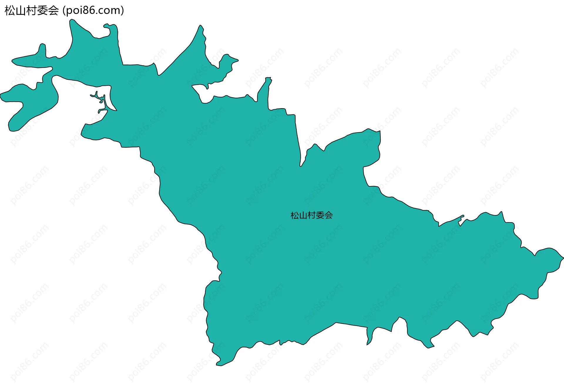 松山村委会边界地图