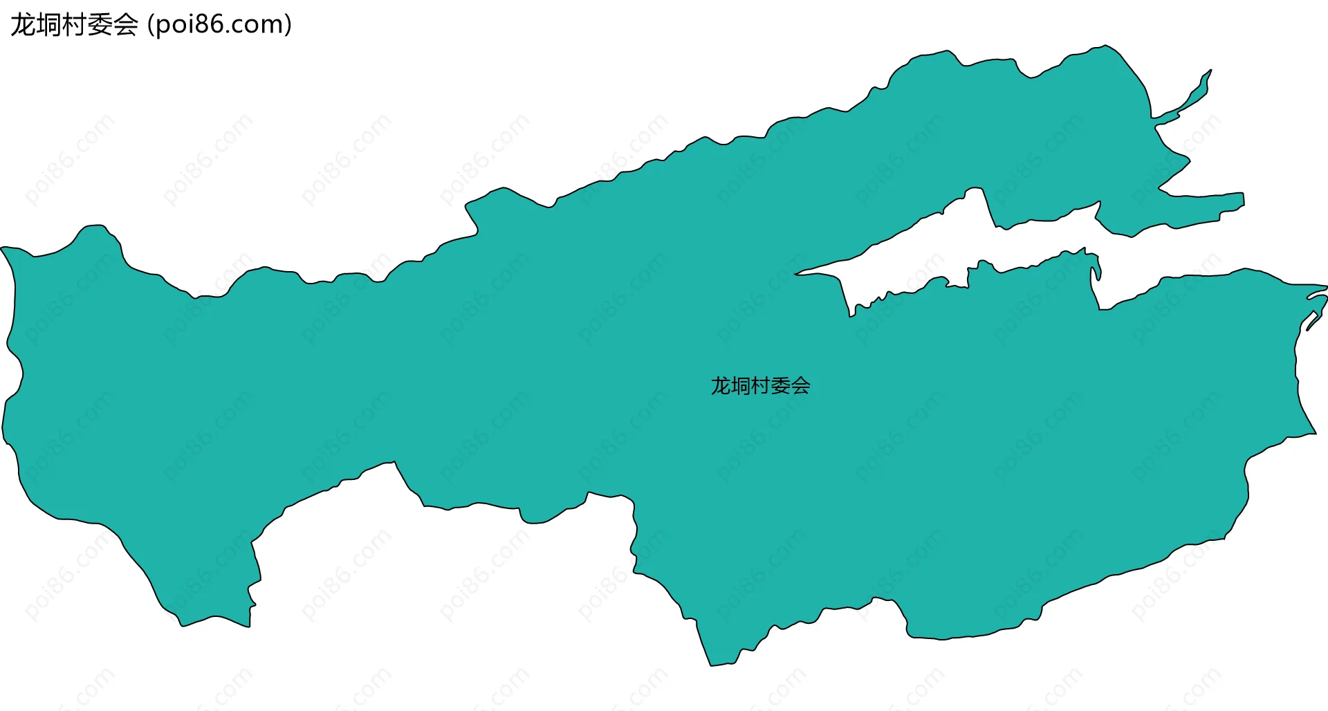 龙垌村委会边界地图