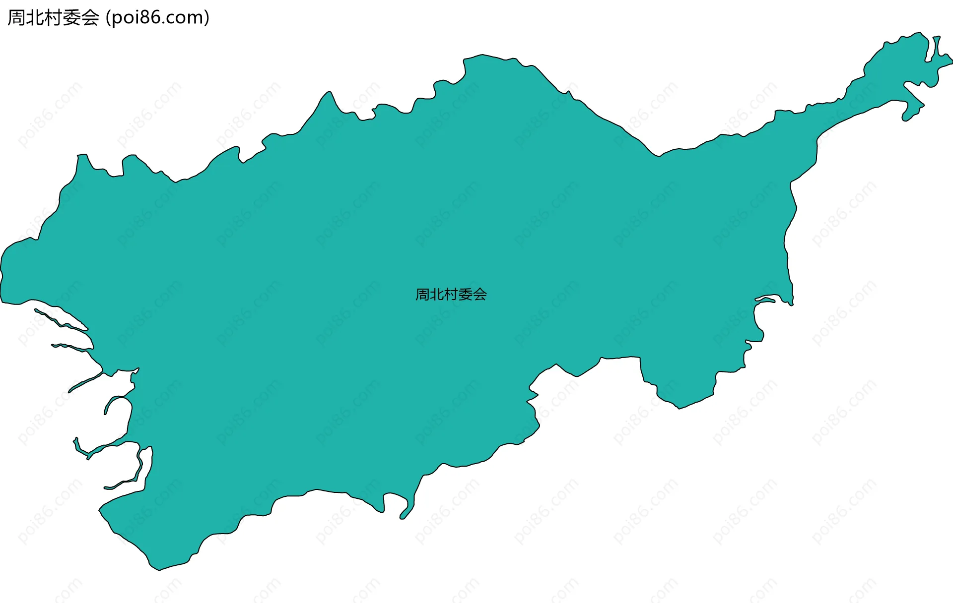 周北村委会边界地图